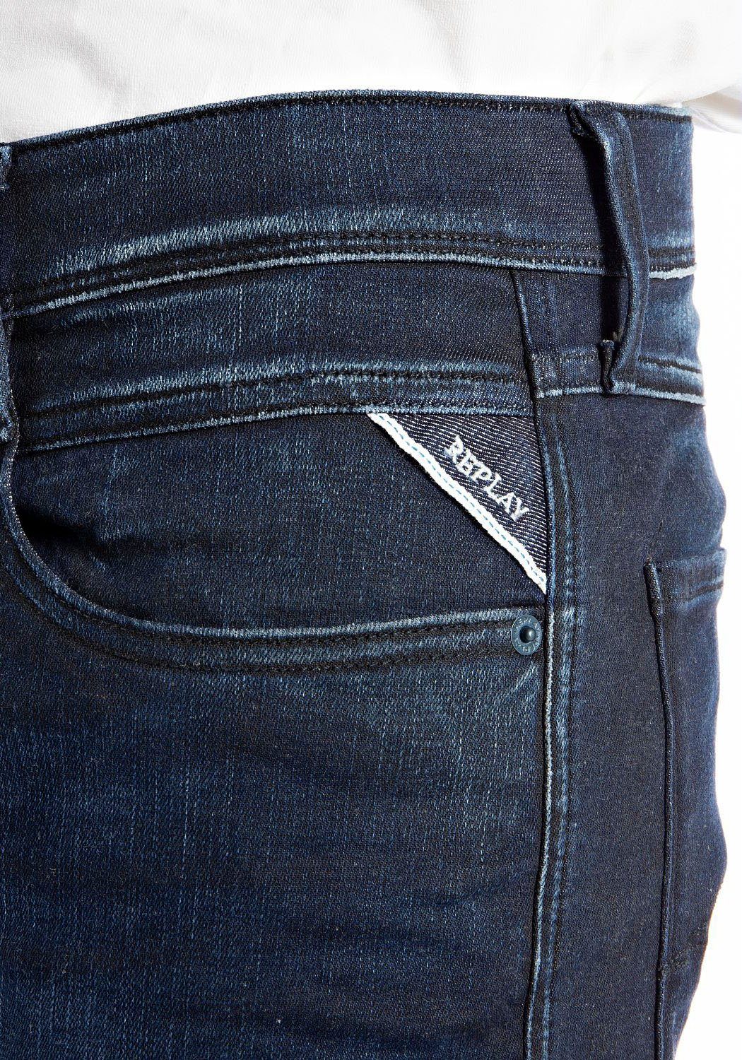 Replay ANBASS Slim-fit-Jeans darkblue