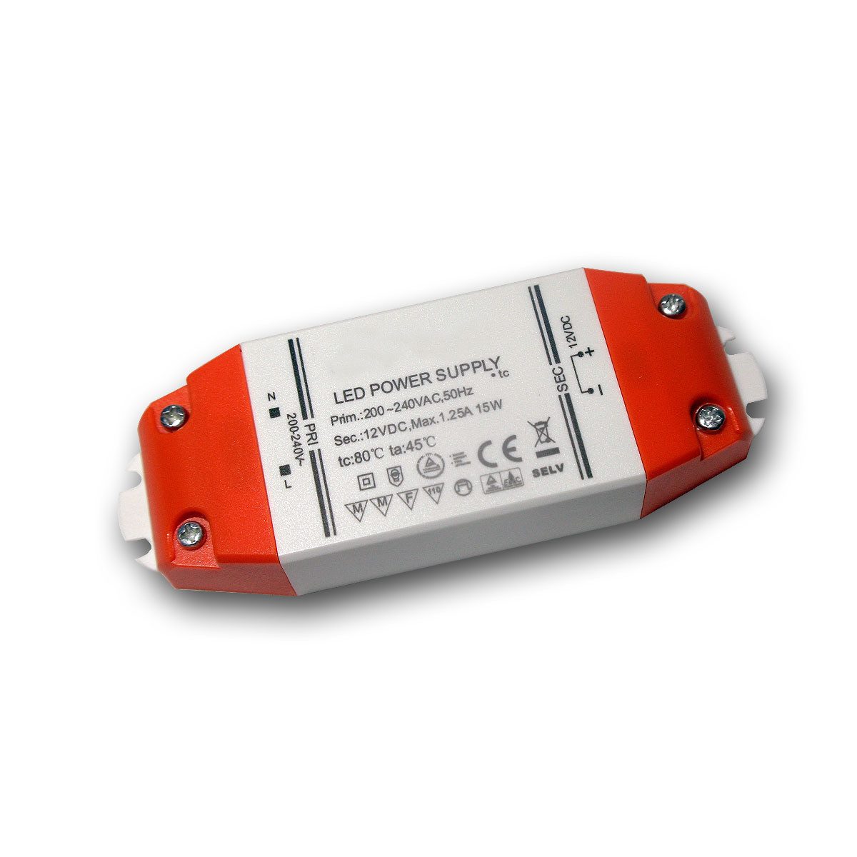 Goobay LED Slim-Transformator 12V DC 0,5-15W, IP20, Trafo LED Trafo