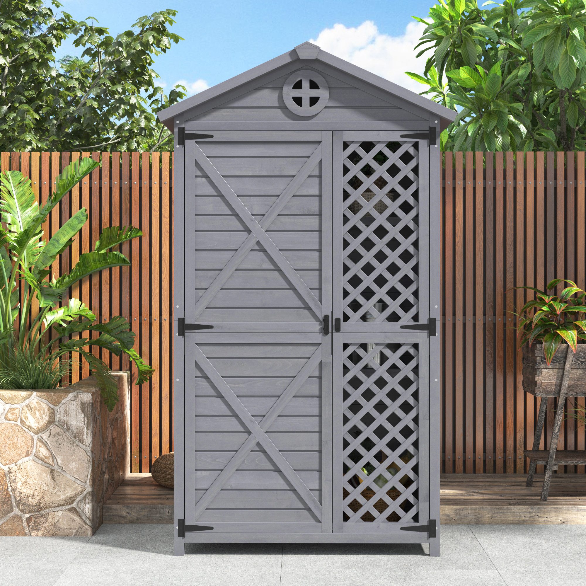Flieks Garten-Geräteschrank, BxT: 90x56.5 cm, Gartenhaus günstig online kaufen