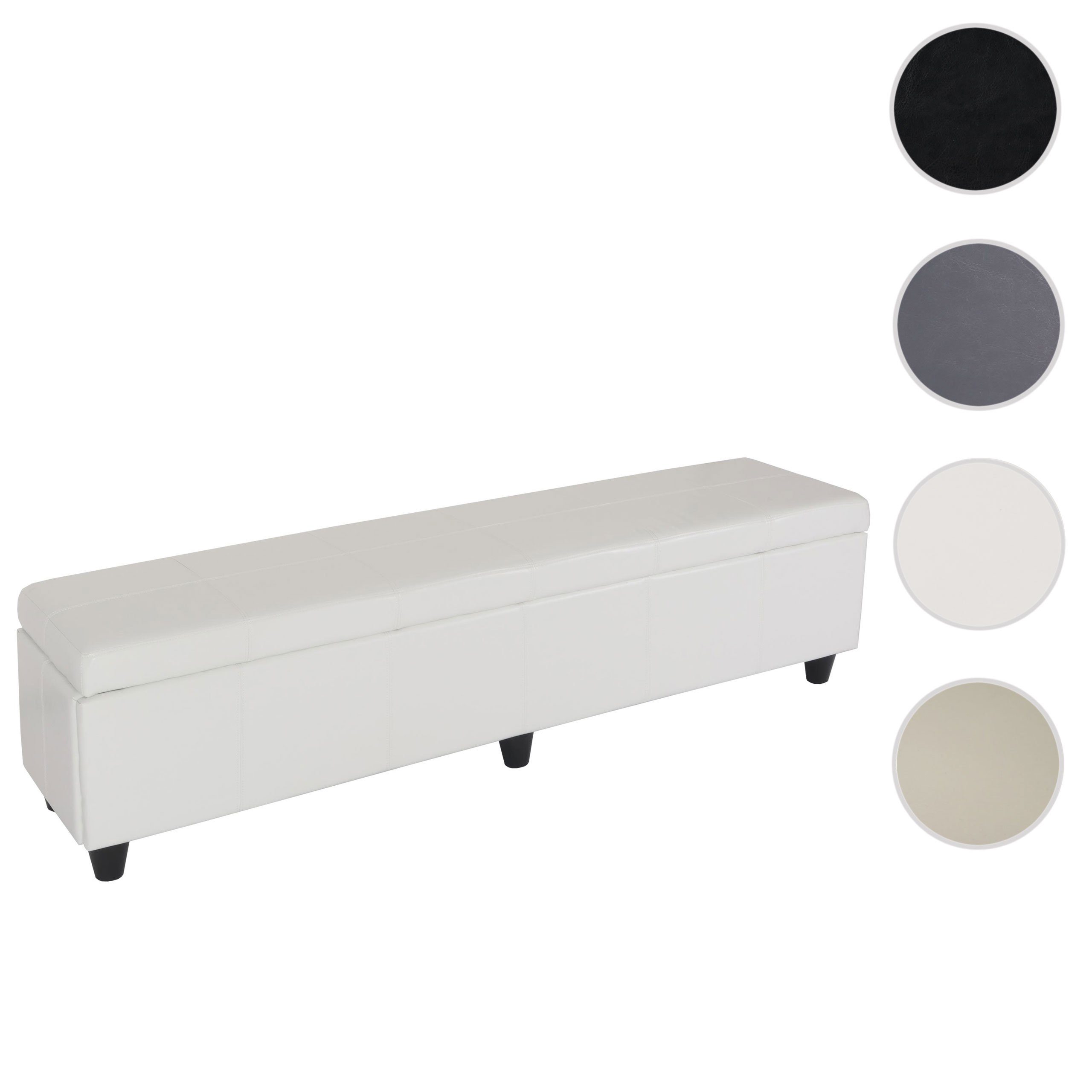 MCW Sitzbank Kriens-XXL-B, Stabil, 3 Sitzplätze, modernes Design, als Aufbewahrungsbox nutzbar