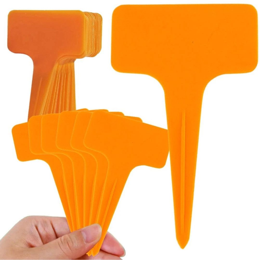 VERK GROUP Gartenpflege-Set 50x Pflanzschilder Pflanzenetiketten Steckschilder 10x6 cm Mehrfarbig, Wiederverwendbar, rechteckig, mehrfarbig, für Innen- und Außenbereich