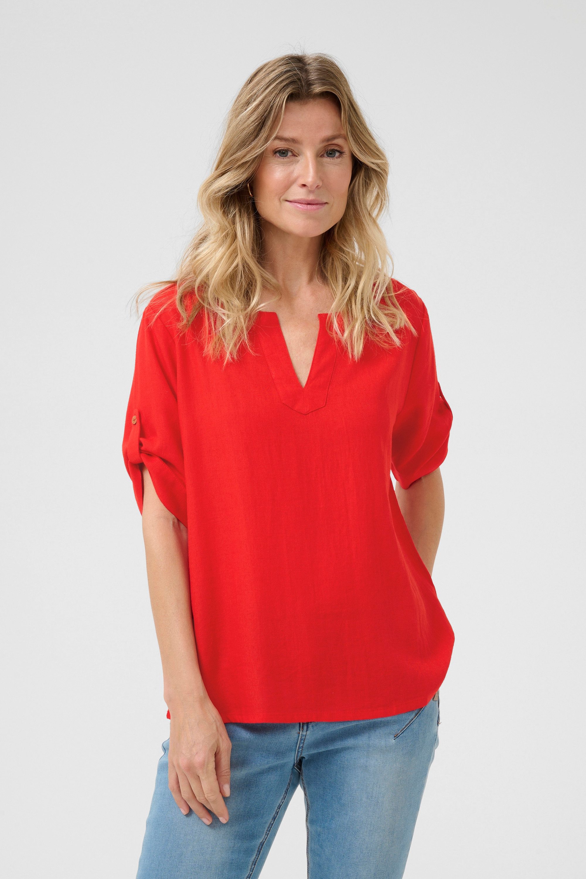 Cream Kurzarmbluse Bluse kurzarm CRVenta