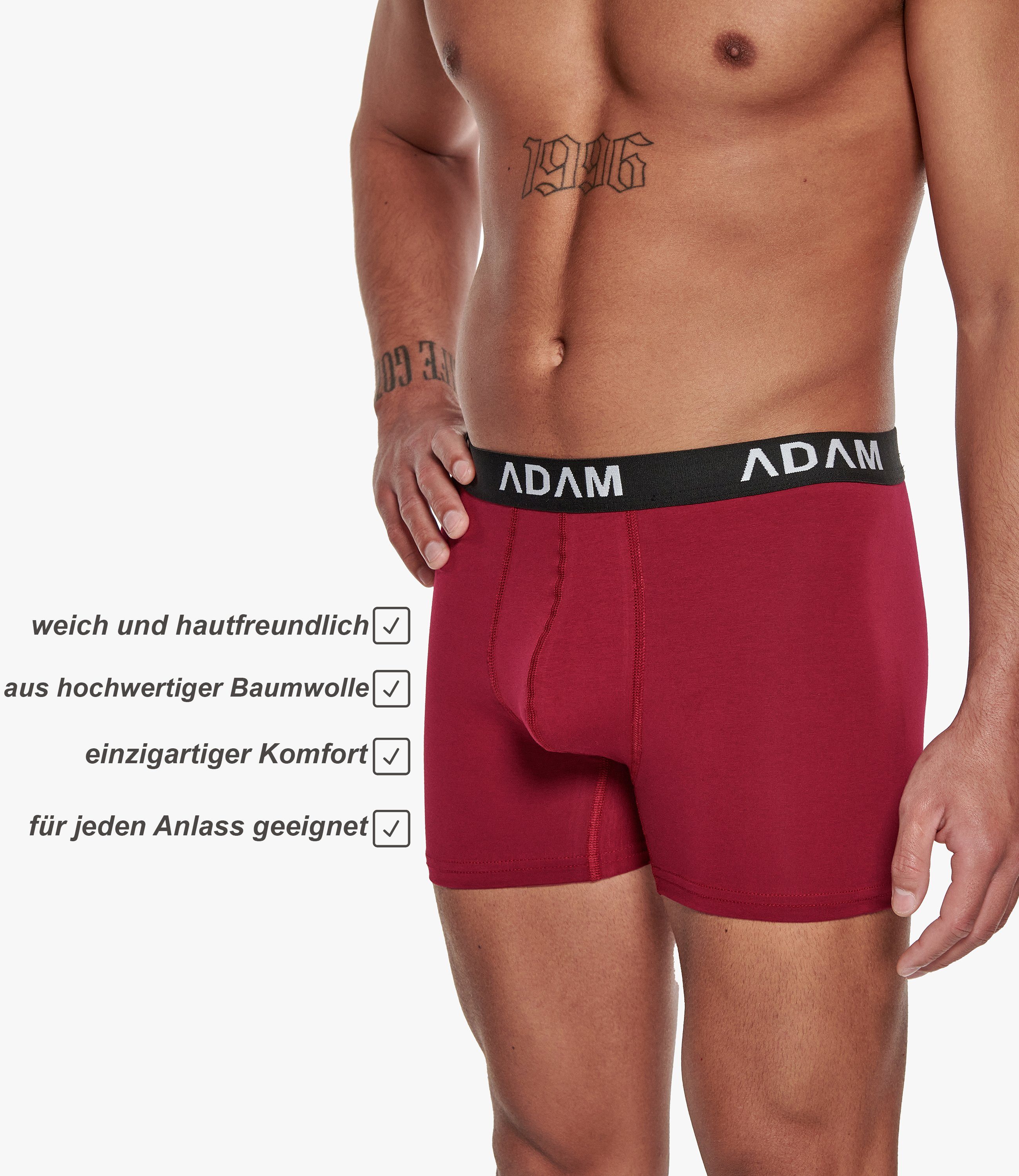 ADAM JEANS Boxershorts die preisgünstigsten Herren Boxershorts auf OTTO Premium Boxer-Shorts (6er-Pack) Männer Boxer Shorts Herren Trunks Unterwäsche Herren Und – Bild 3 von 5
