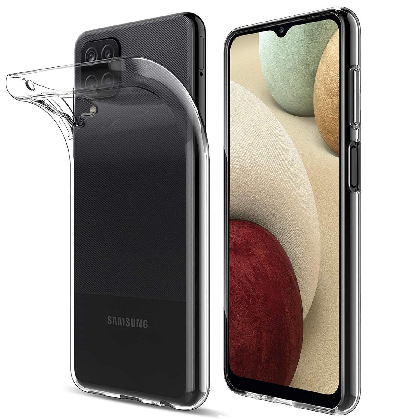 CoolGadget Handyhülle Transparent Ultra Slim Case für Samsung Galaxy A12 / M12 6,5 Zoll, Silikon Hülle Dünne Schutzhülle für Samsung A12, Samsung M12 Hülle