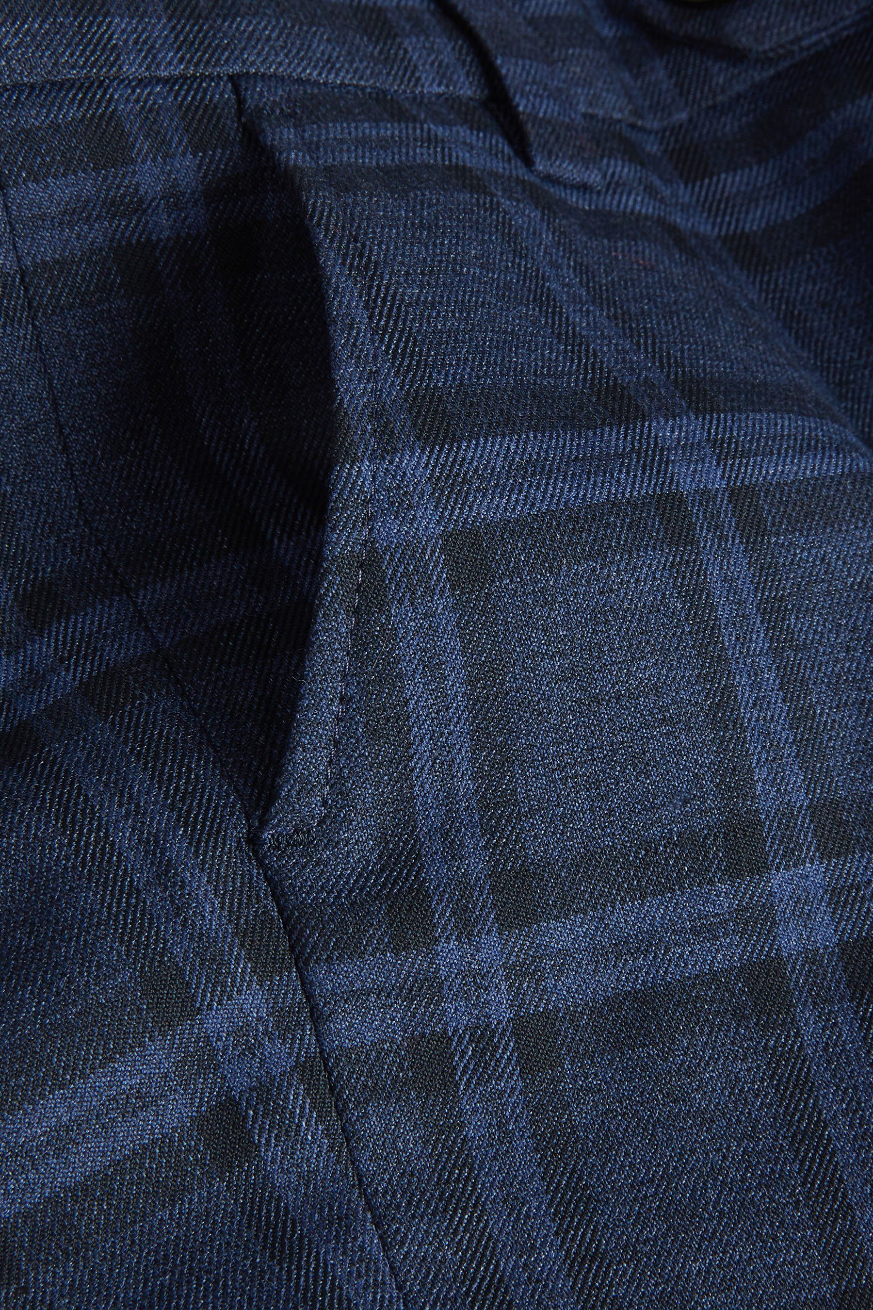 Karomuster: mit (1-tlg) Next Anzughose Anzug Skinny-Fit-Hose