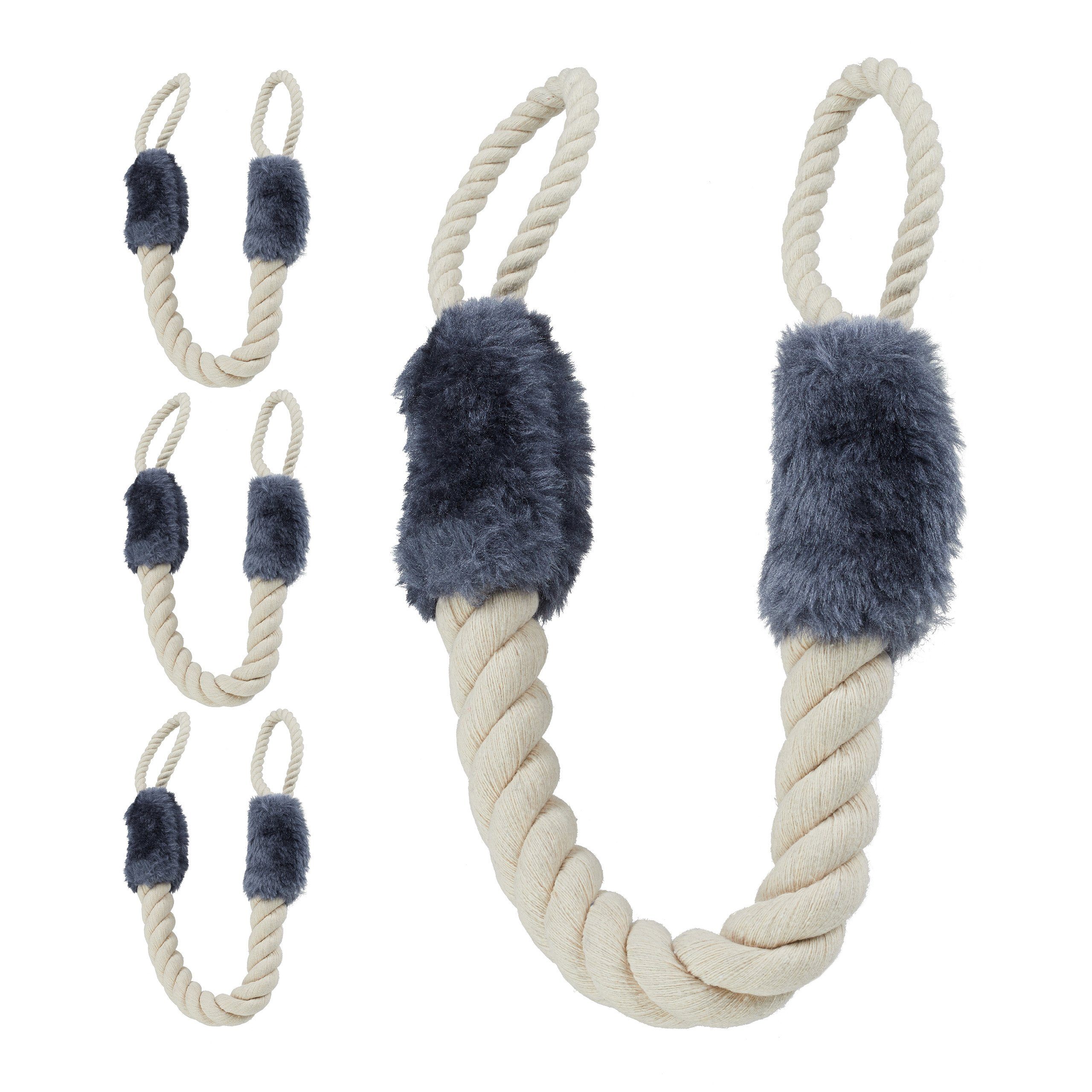 relaxdays Türstopper 4 x Türkordel Klemmschutz günstig online kaufen