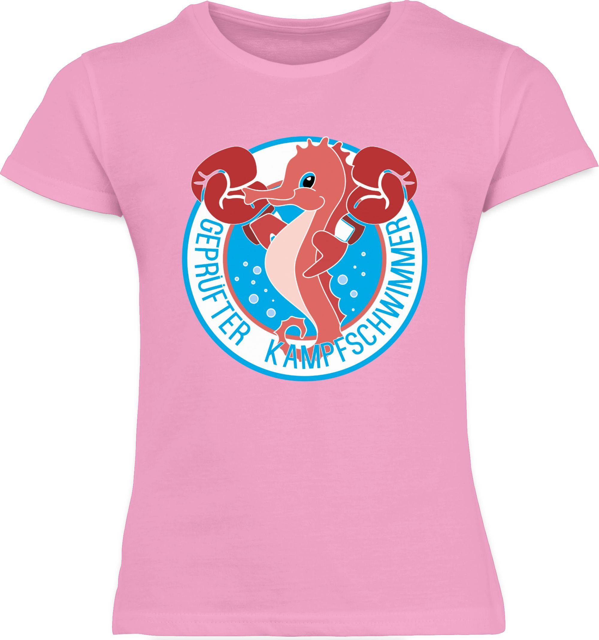 Rosa Kleidung Seepferdchen Kinder 2 T-Shirt Sport Shirtracer