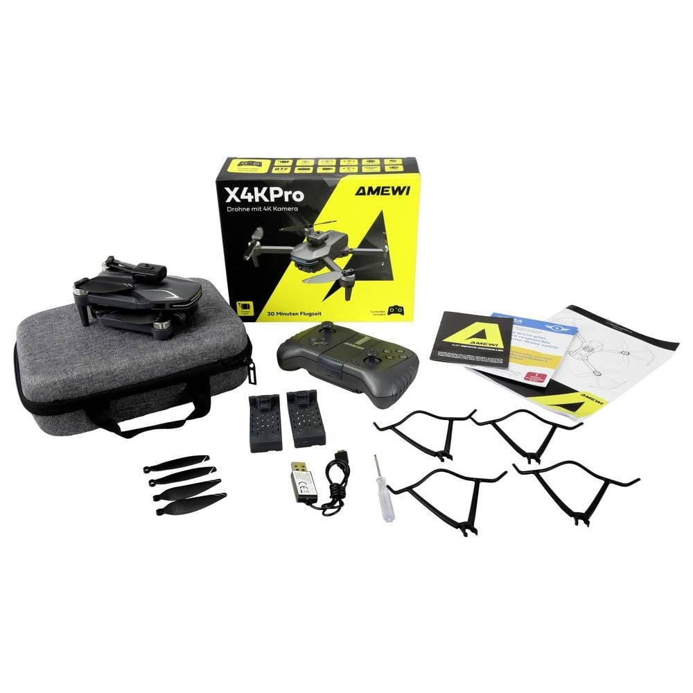 Amewi Drohne AMXFlight X4KPro mit Kamera, brushless      14+