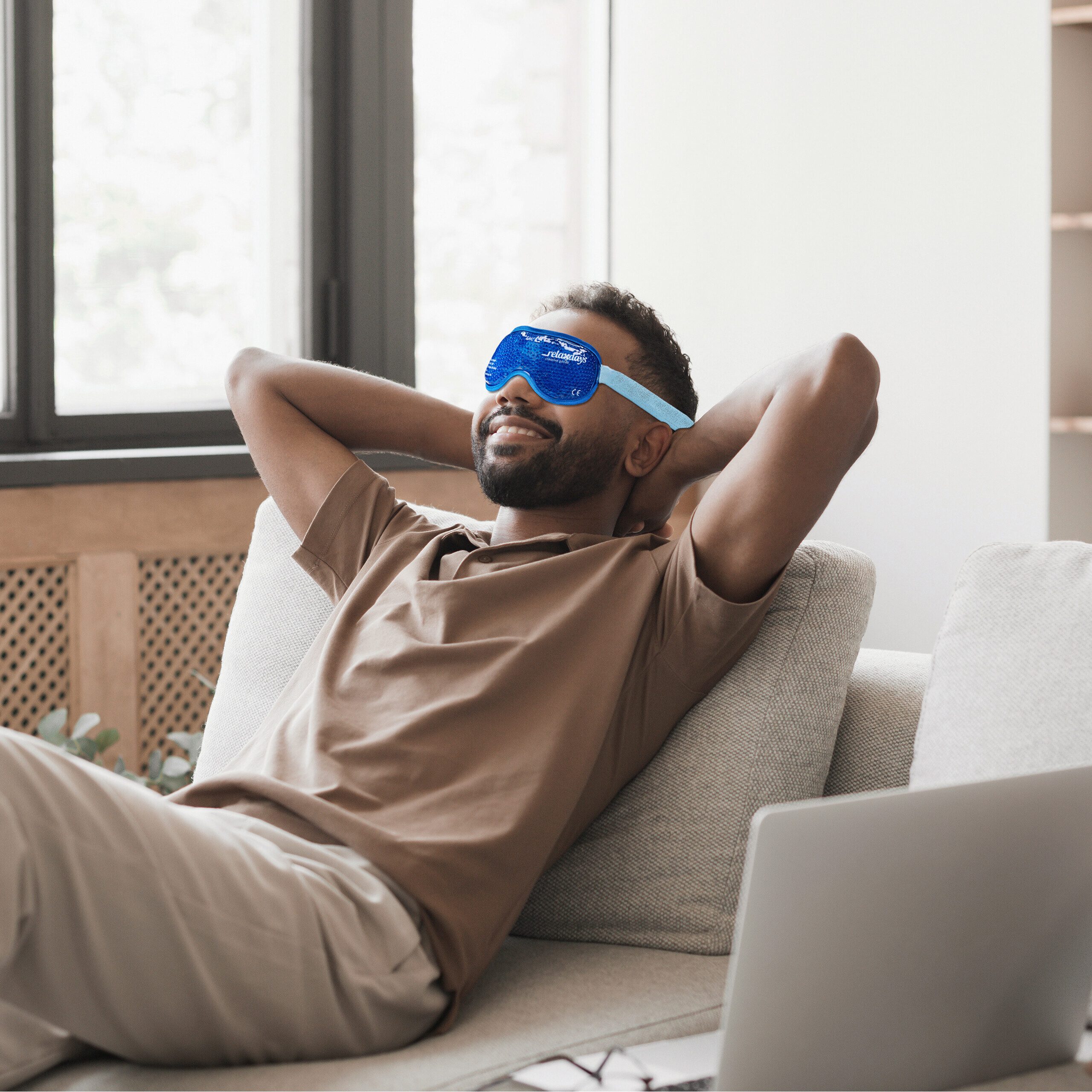 relaxdays Augenmaske kühlend 2er Set