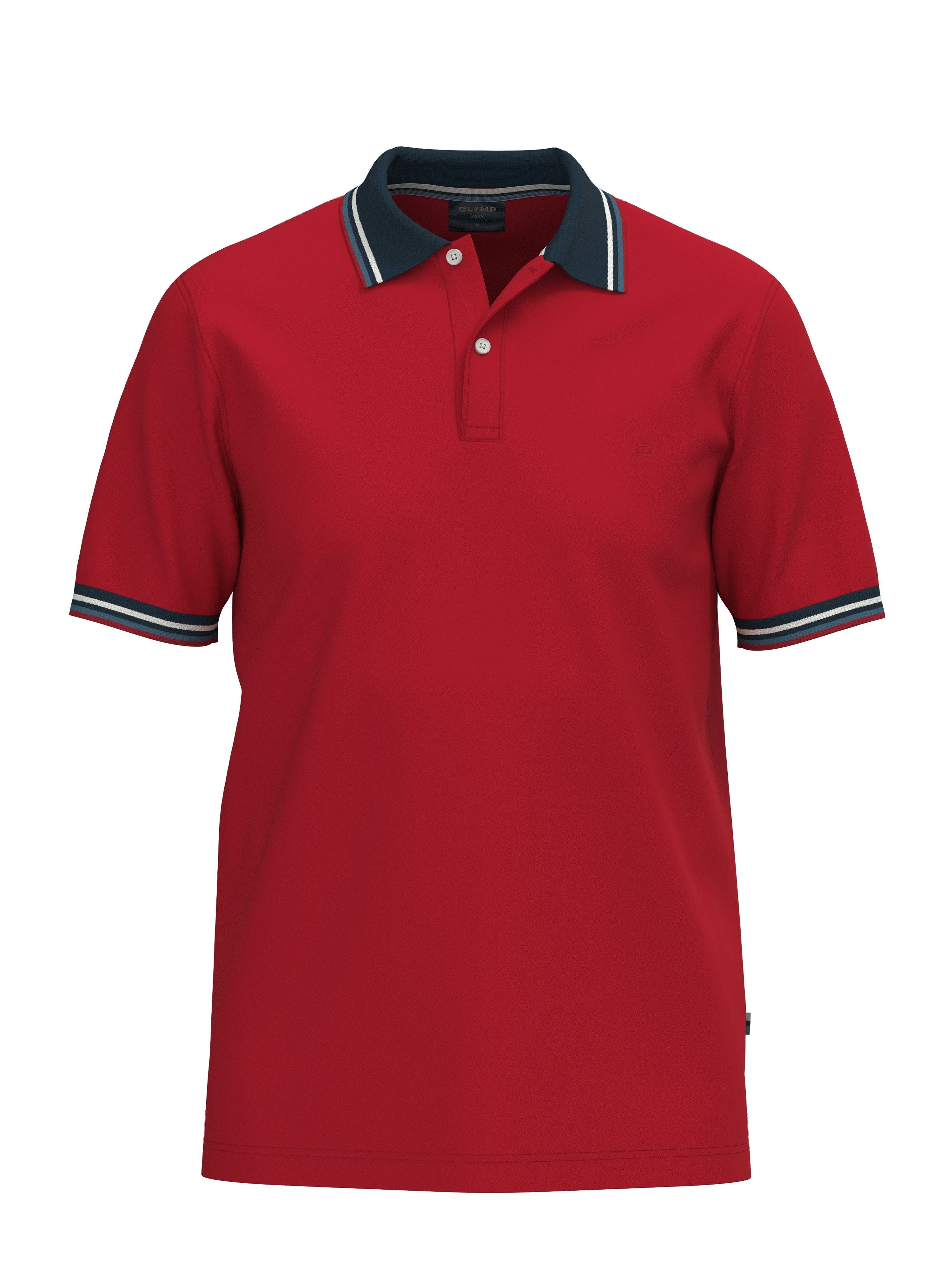 OLYMP Poloshirt Casual farbliche Kontrast-Details günstig online kaufen
