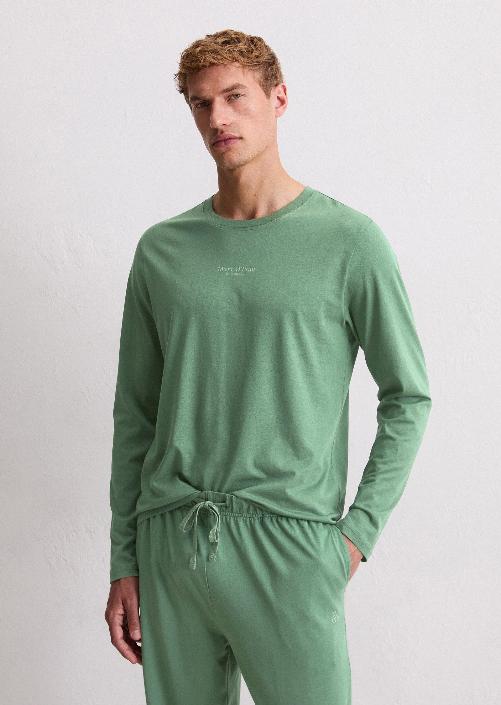 Marc O'Polo Longsleeve Mix & Match Cotton mit langen Ärmeln, Rundhalsaussch günstig online kaufen