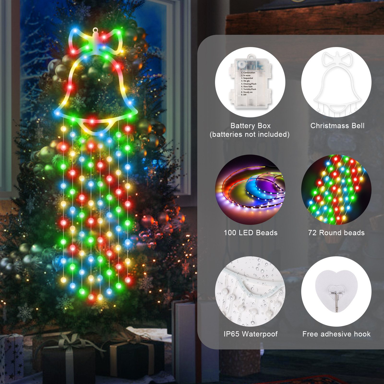 PRIISF LED-Lichterkette LED Weihnachten Beleuchtung Deko günstig online kaufen