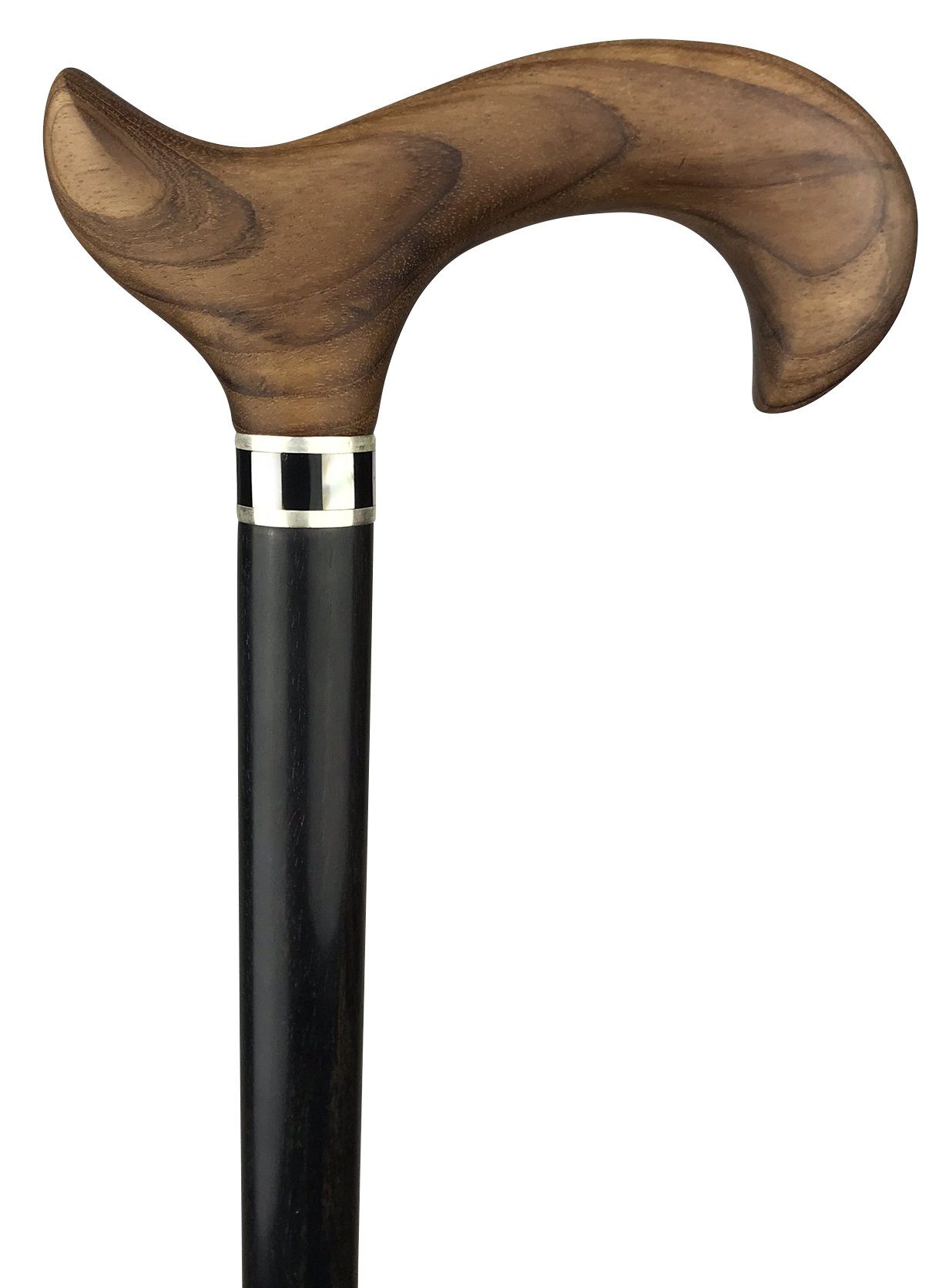 Stockshop Gehstock Gehstock Casablanca, Ebenholz, Teakholz, Silber