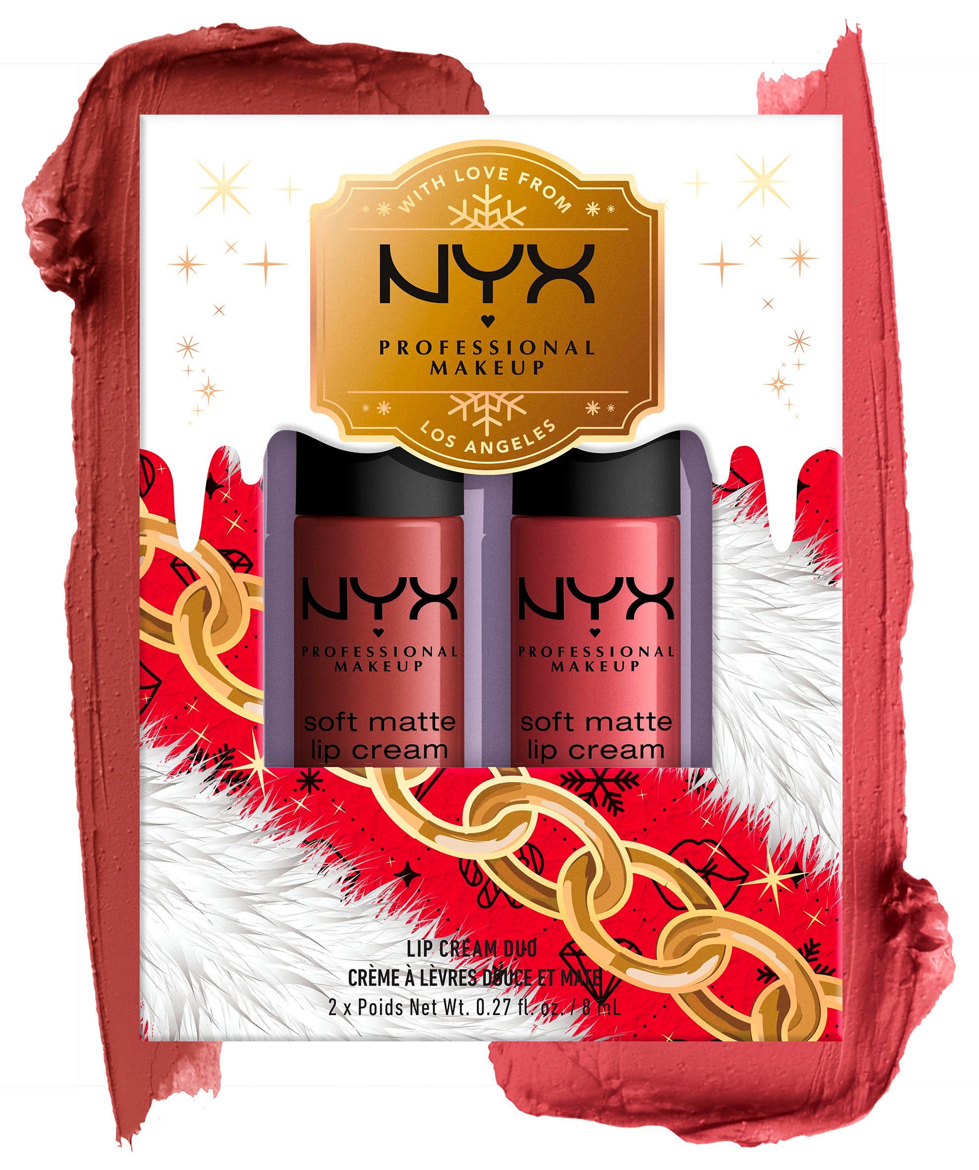 Lippenstift Cream Lip Soft NYX Matte Duo X-Mas Professional Makeup