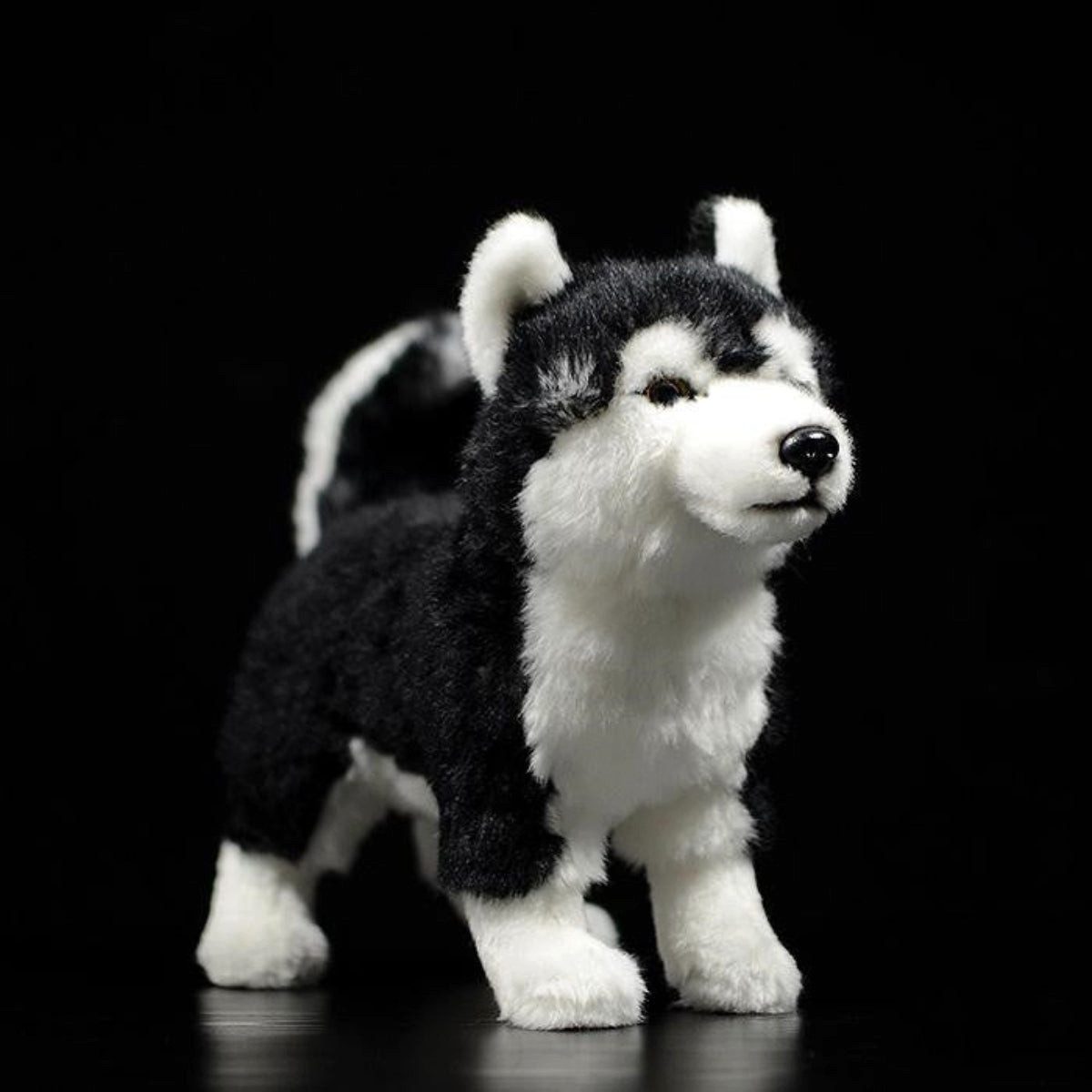 Tinisu Plüschfigur Husky Kuscheltier 28 cm – Realistisches Plüschtier Hund Stofftier