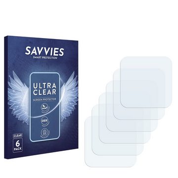 Savvies Schutzfolie für Insta360 One RS 4K Edition (Linse), Displayschutzfolie, 6 Stück, Folie klar