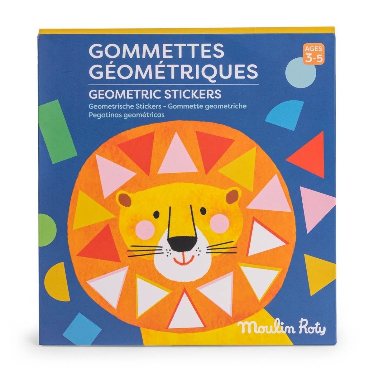 Moulin Roty Kreativset Toupitis Geometrische Sticker Handarbeitsset für kreative Kinder, Handarbeitsset