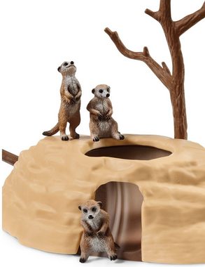 Schleich® Spielfigur WILD LIFE, Erdmännchen-Hügel (42530), Made in Europe