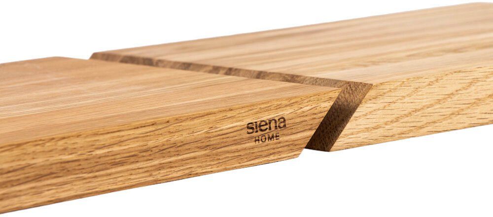 Siena Home FSC®-zertifiziertem aus Schneidebrett BRESCIA, Griffleiste, 45° (2-St), Eichenholz, Eichenholz