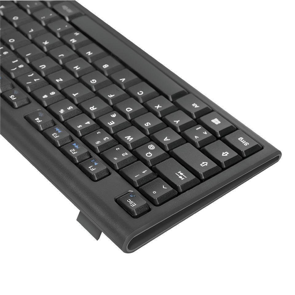 Tastatur- Hotkeys LogiLink und Set, programmierbare QWERTZ, für Multimedia schwarz 13 und 1000dpi wireless, Maus, Funk, kabellose Maus Tastatur Maus-Set,