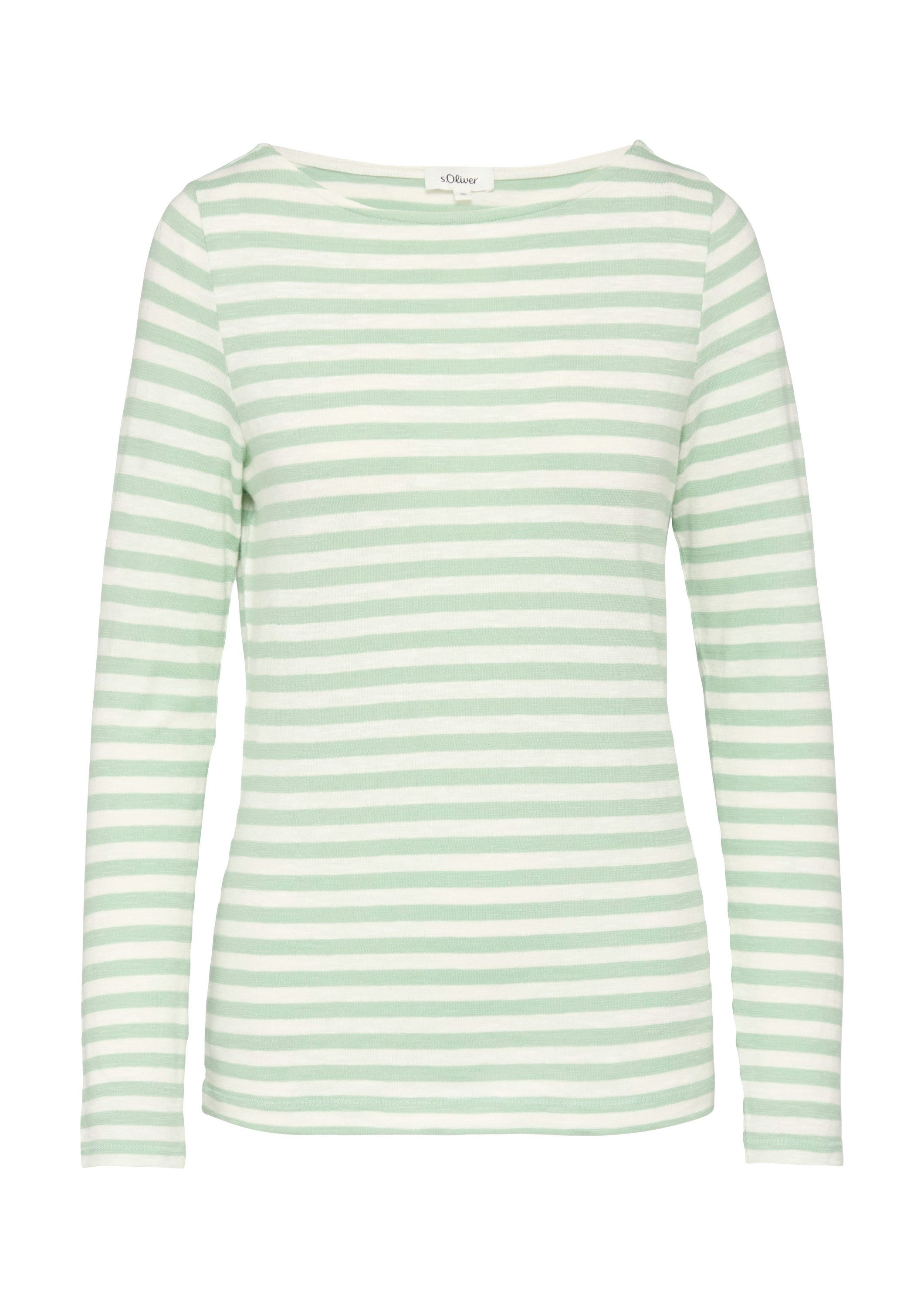 s.Oliver Langarmshirt T-Shirt SLAM Geringeltes Langarmshirt günstig online kaufen
