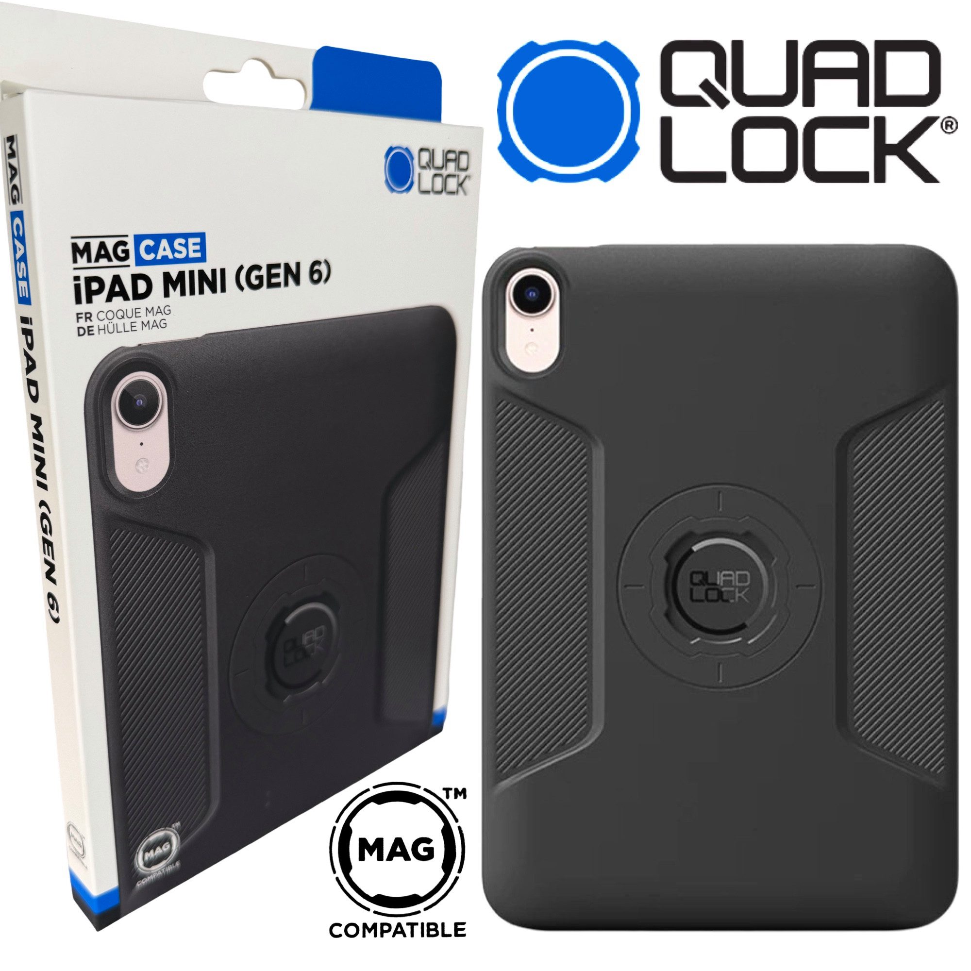 Quad Lock Handyhülle QUAD LOCK MAG Case Tablet Ipad Mini 6 Schutz Hülle Magnet Halter