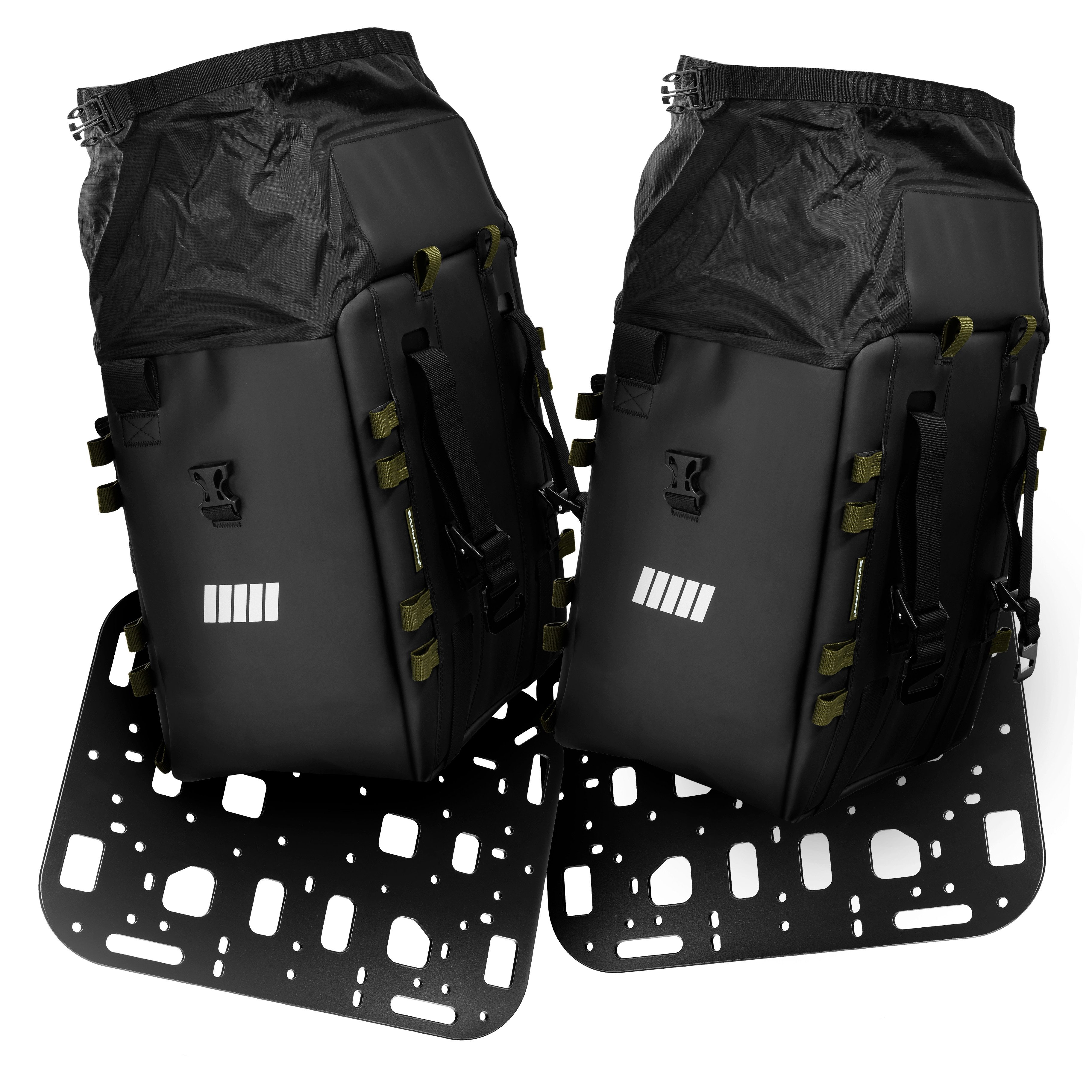 Gepäckträgertasche Motorradtaschen-Set 2× SC-38 inkl. Montageplatten - SCHNORR