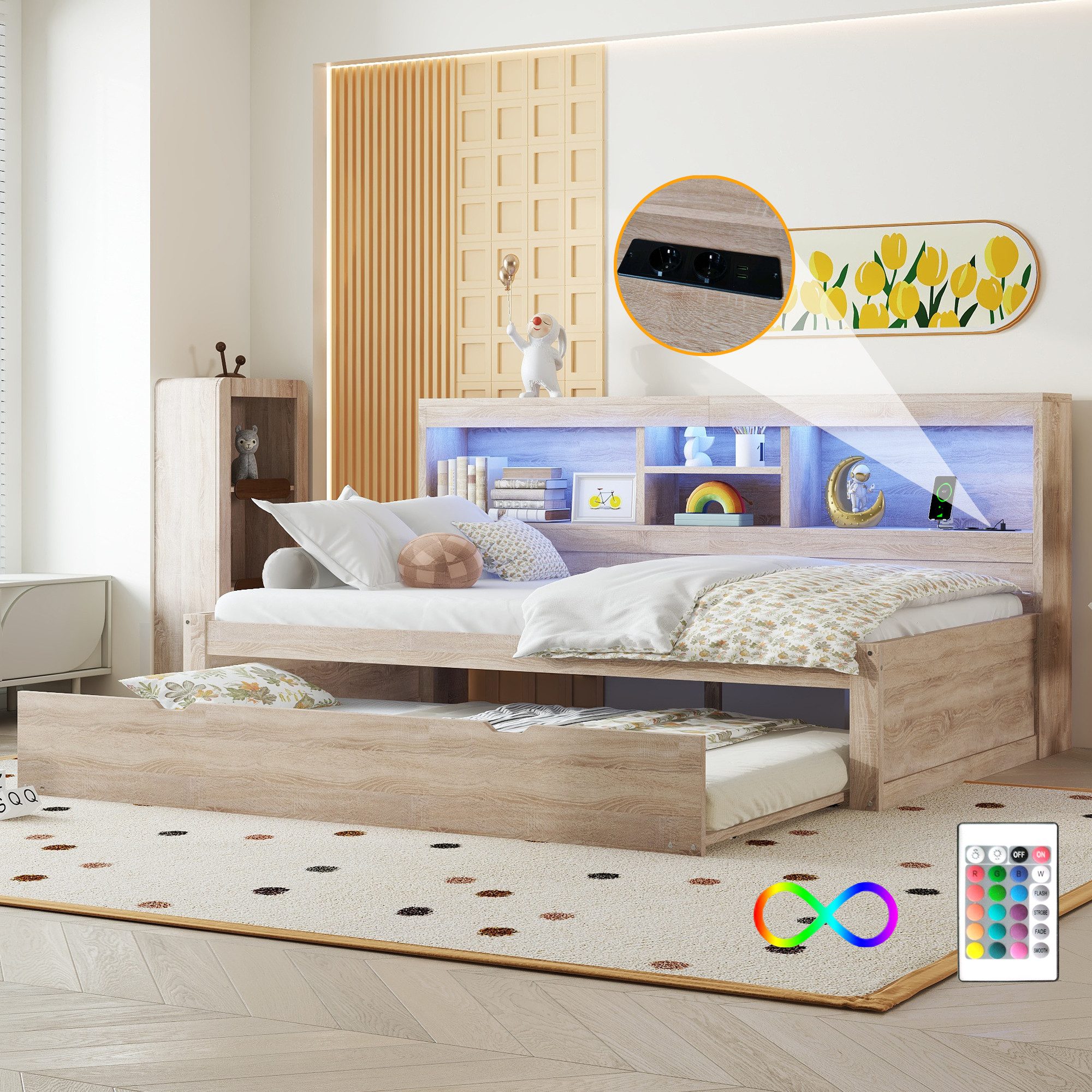 STILVORA Daybett Schlafsofa 90×200 Tagesbett mit günstig online kaufen