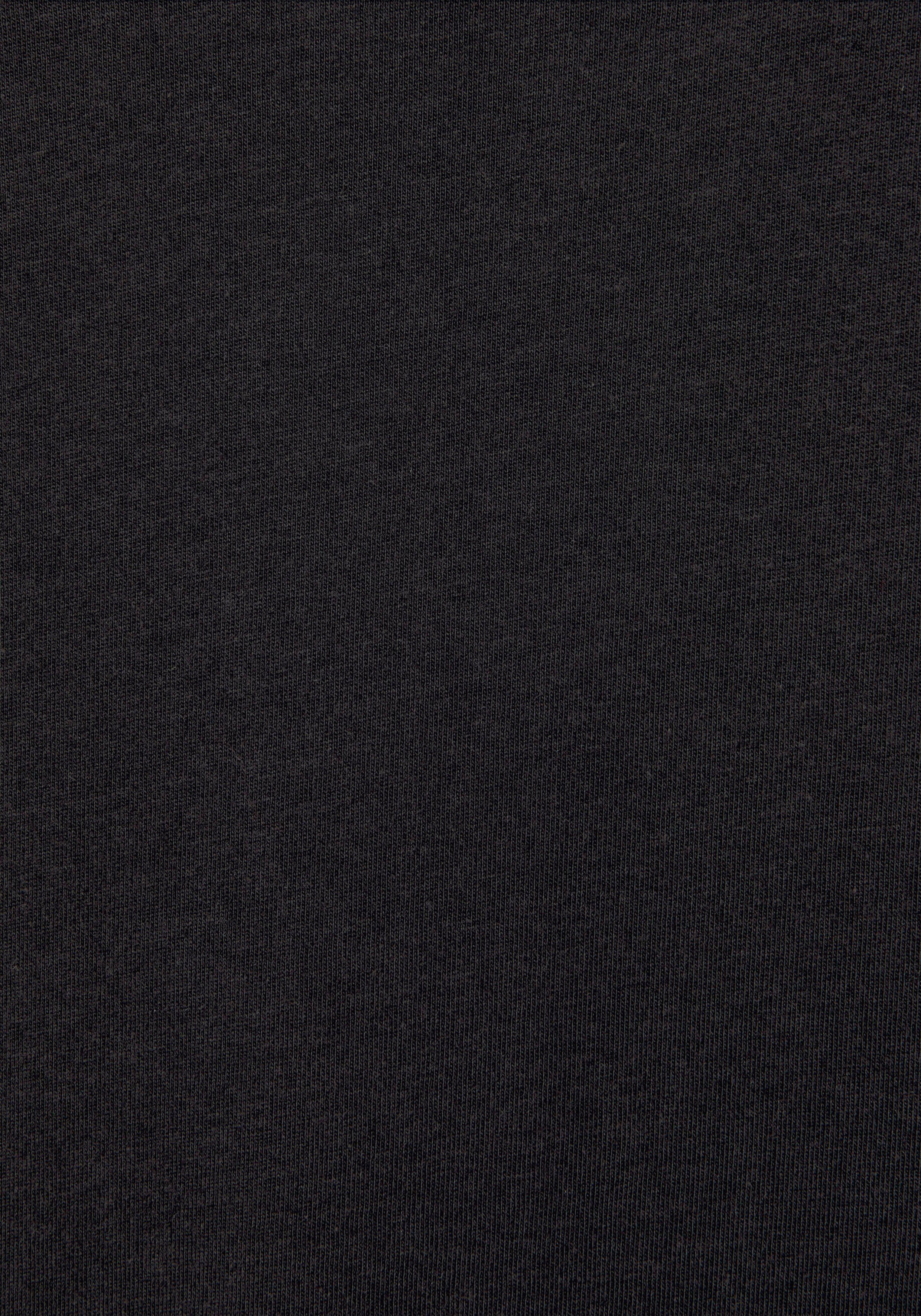 mit Dreams Vivance (1-tlg) schönem schwarz Foildruck Nachthemd