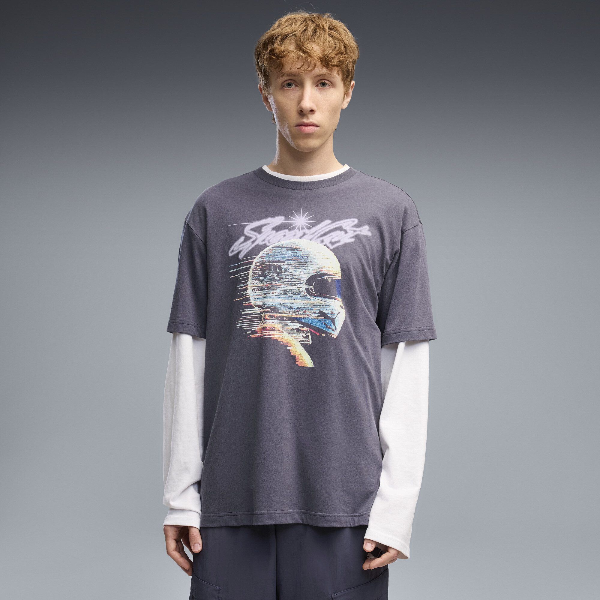 PUMA T-Shirt Graphics Speedcat Relaxed T-Shirt Herren – Bild 2 von 5
