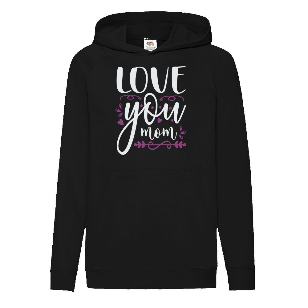 Ggraphics Hoodie Love you mom Kinder Hoodie / Kapuzenpullover, Mit