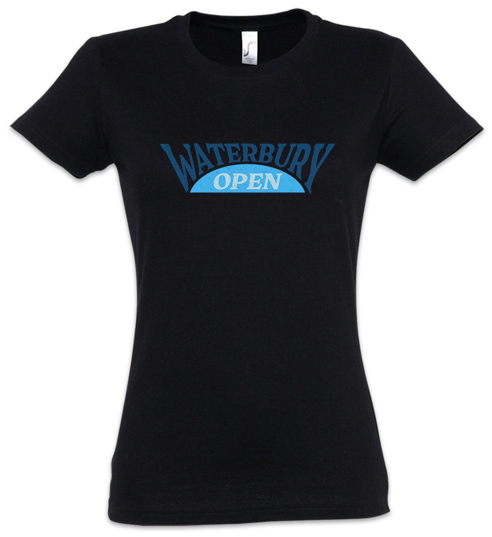 Urban Backwoods Print-Shirt Waterbury Open I Damen T-Shirt Golf Comedy Happy Film Gilmore Movie (1-tlg) Sandler Golfen Caddy Golfplatz