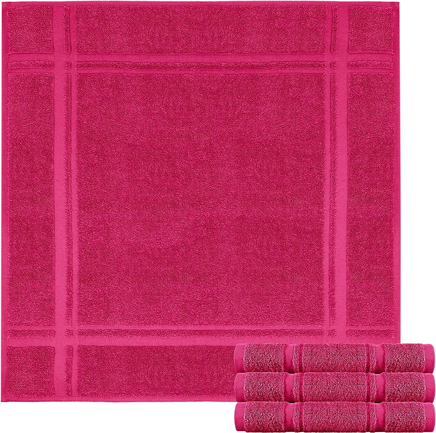 Lashuma Geschirrtuch - Premium, (Spar - Set, 4-tlg., Frottee Küchenhandtücher 50x50 cm), aus 100% Baumwolle, extra saugstarkt und langlebig