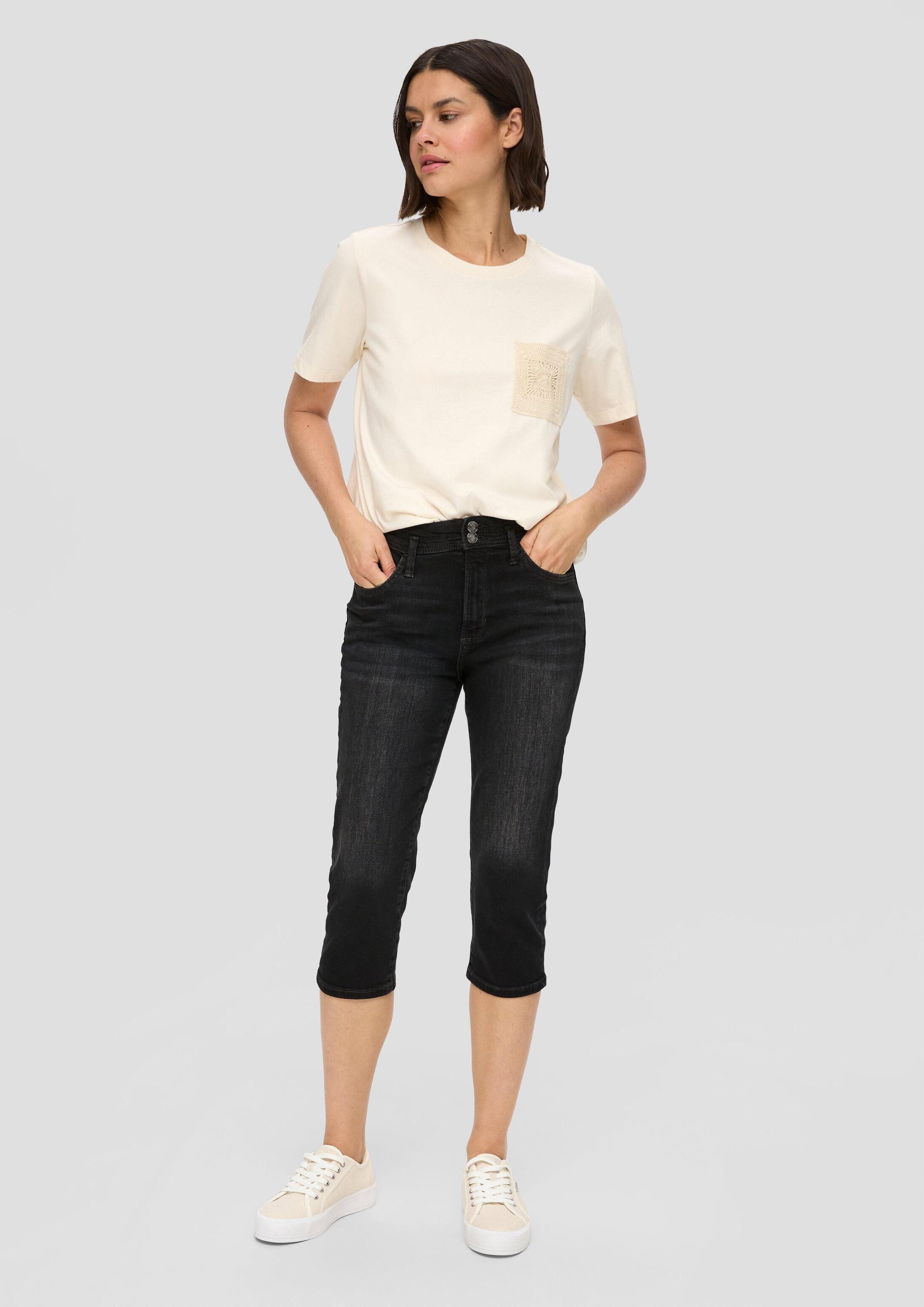 s.Oliver Jeansshorts Jeans-Hose BETSY Capri-Jeans Betsy / Slim Fit / Mid Rise / Slim Leg