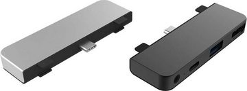 Hyper 4-in-1 USB-C Hub Adapter zu 3,5-mm-Klinke, HDMI, USB Typ A, USB Typ C