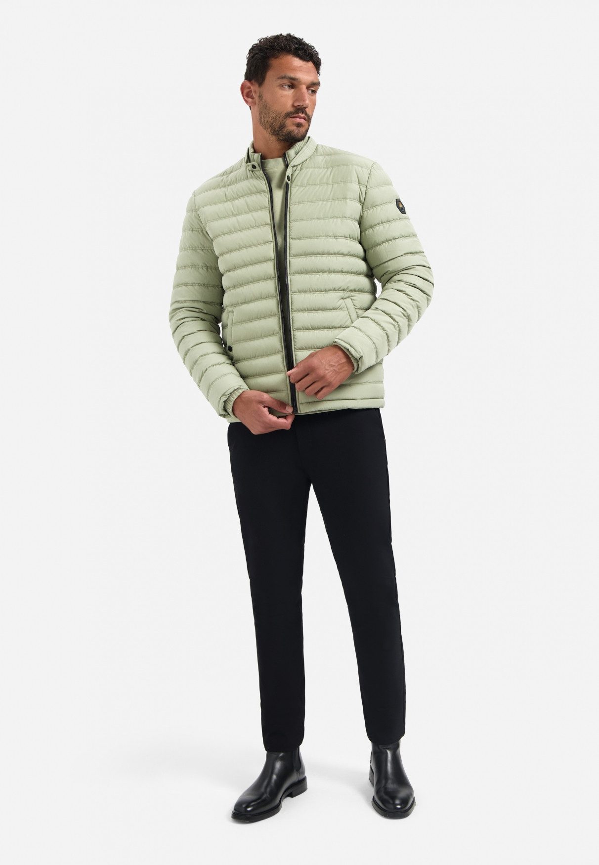 NO EXCESS Steppjacke No Excess Steppjacke Jacket Short Fit Padded