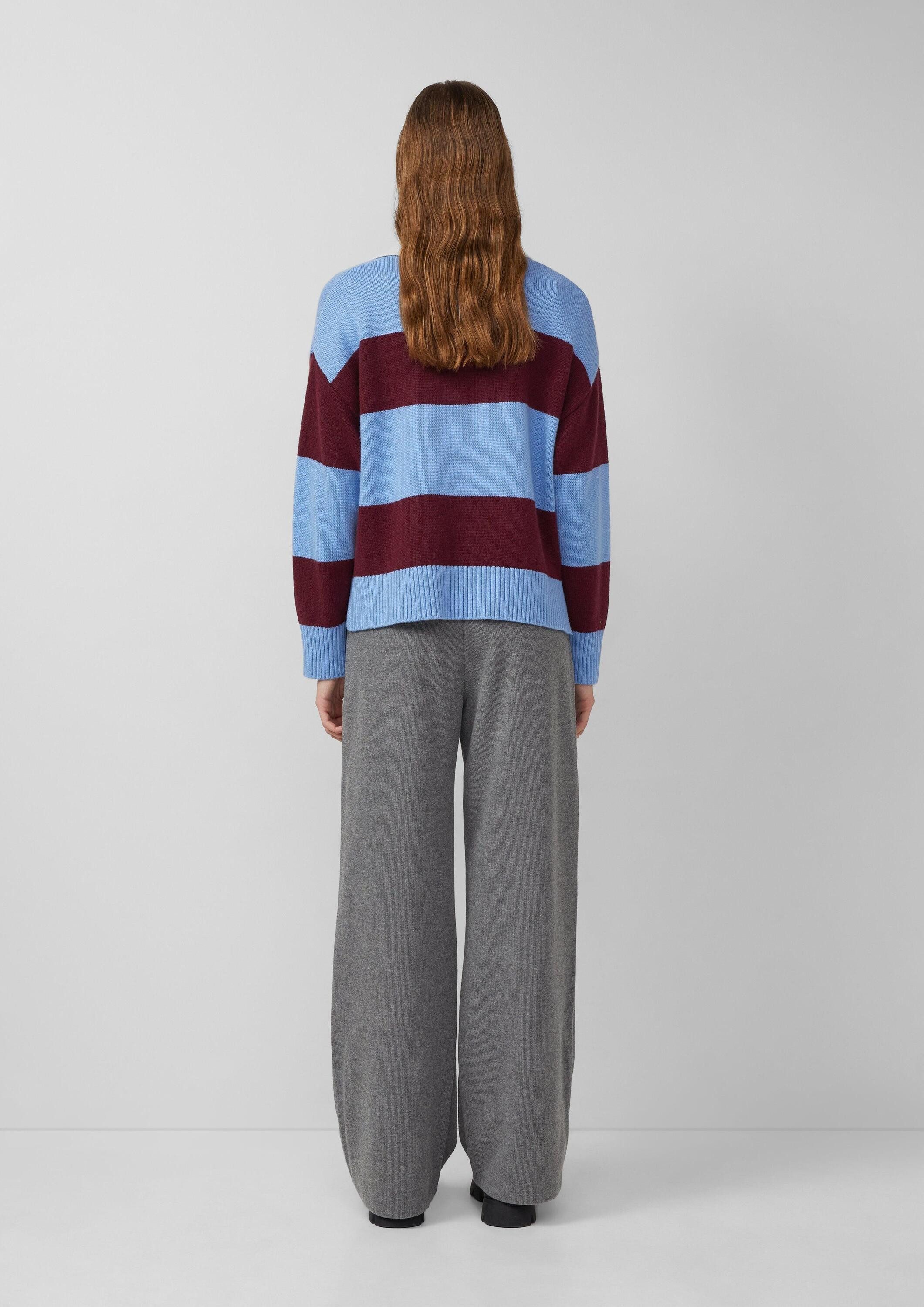 s.Oliver Chinos Hose Strickhose mit Wide Leg