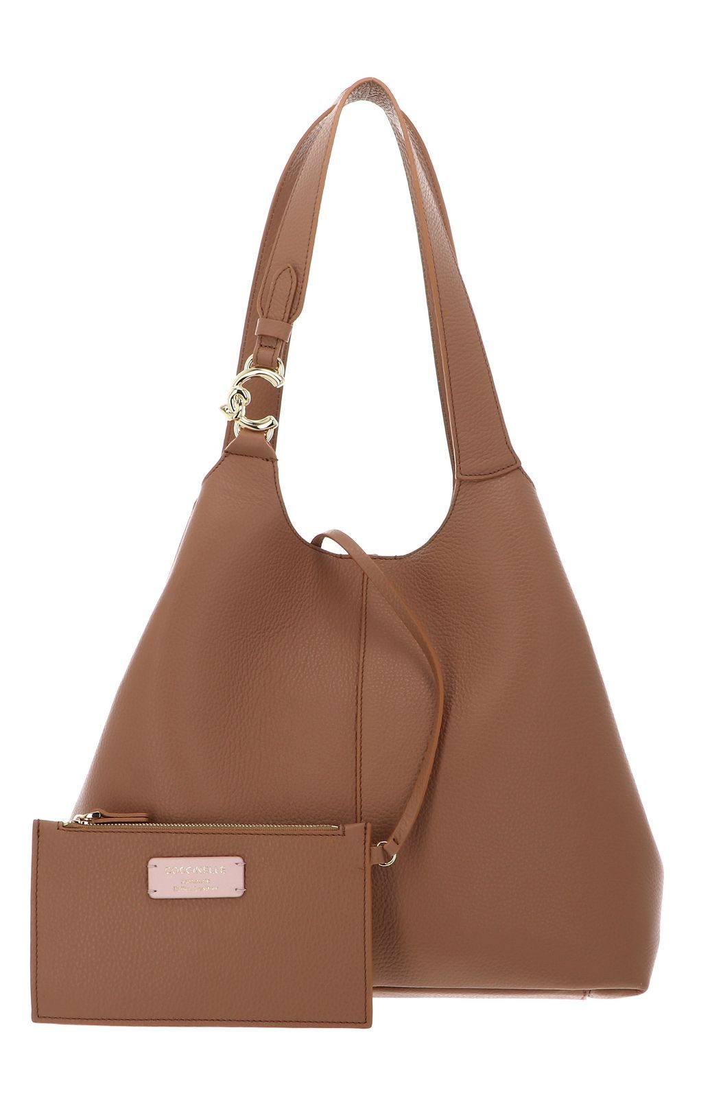 COCCINELLE Schultertasche Shopper (Set, 2-tlg), aus echtem Rindsleder günstig online kaufen