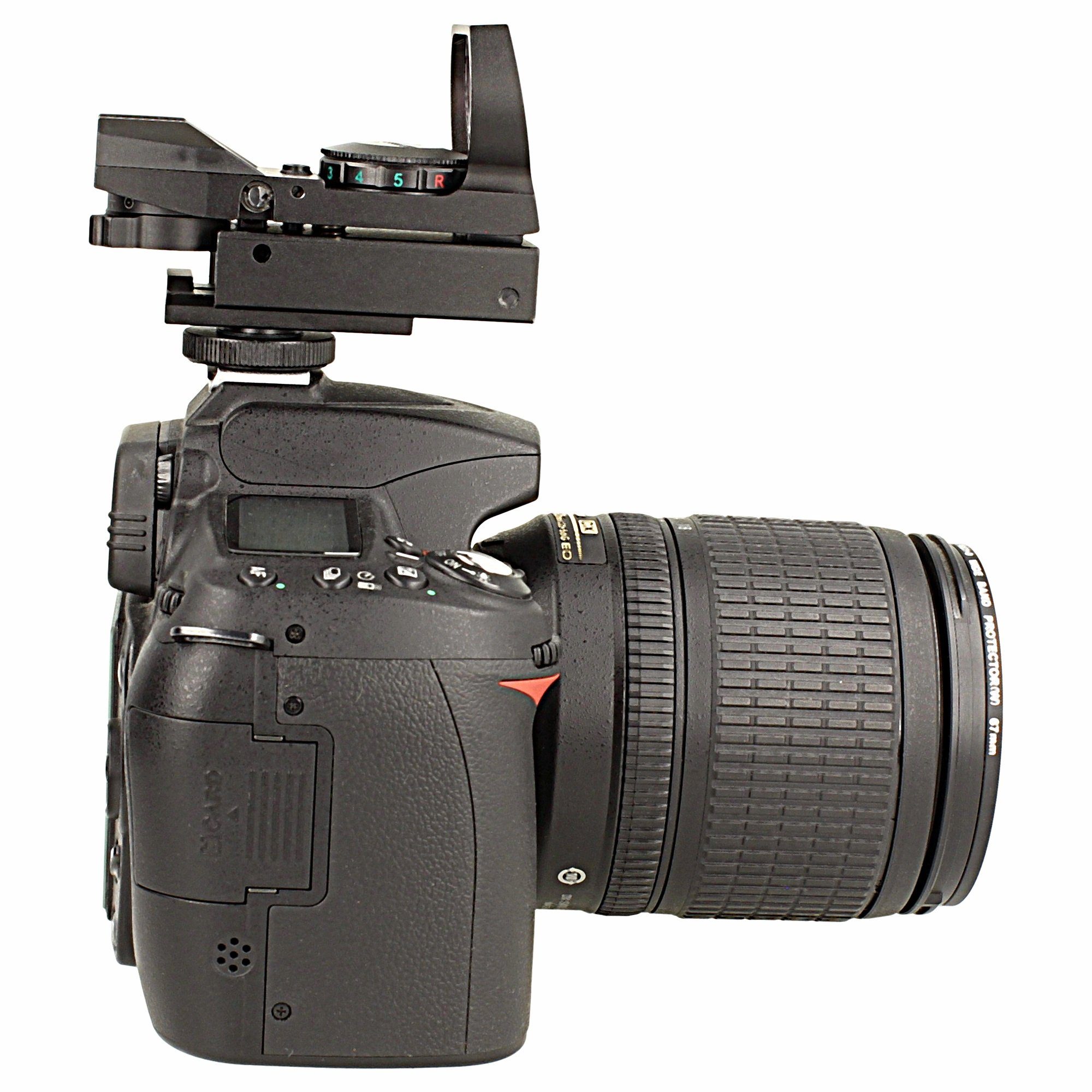 Minadax Aufstecksucher Red Dot 33mm Adapter, für Sichtfeld, Kameras Visier Punkt + Tierfoto