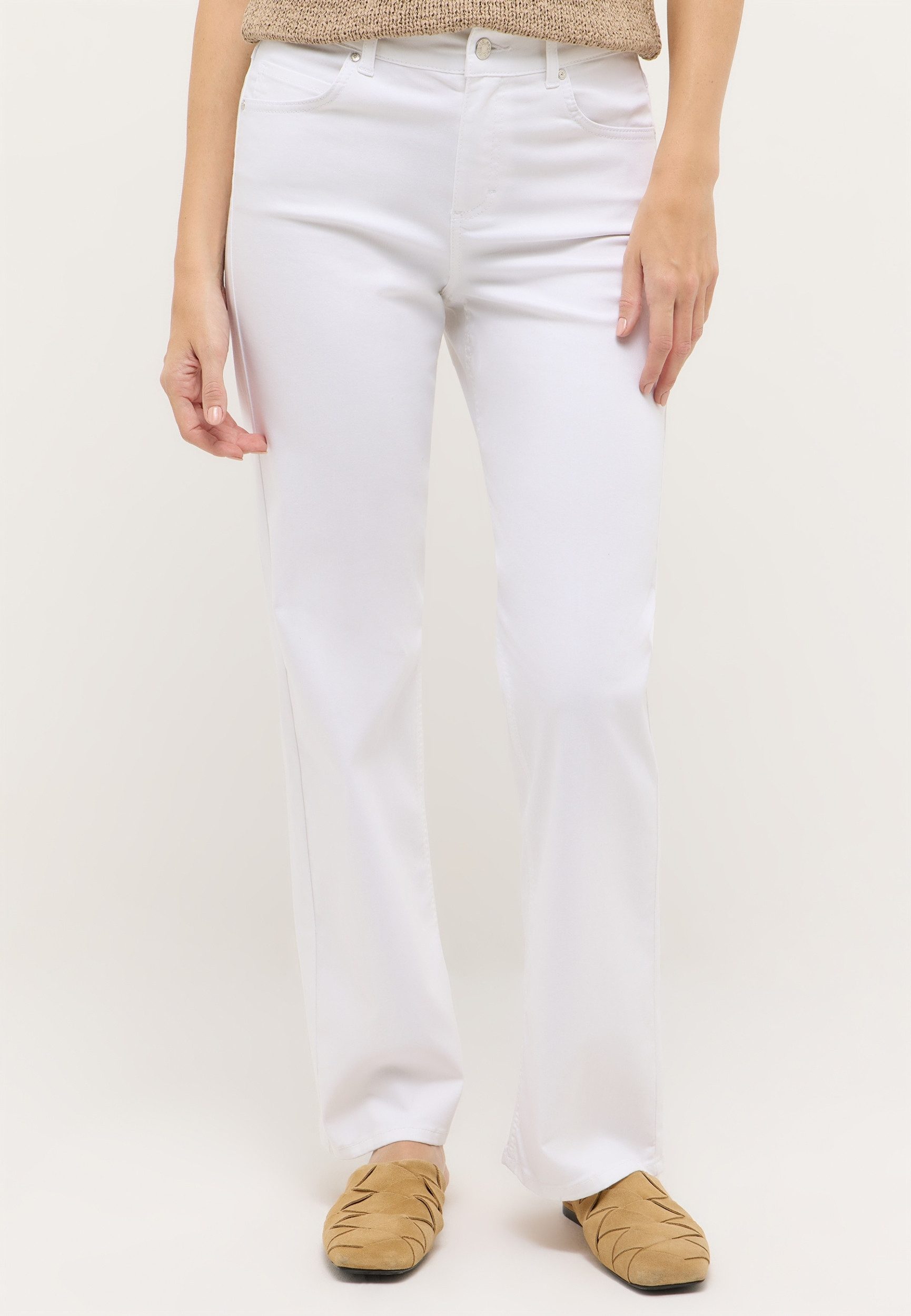 ANGELS Gerade Jeans LARA - Gerade Hose Damen - Straight Fit - Schlaghose Damen Jeanslänge 28