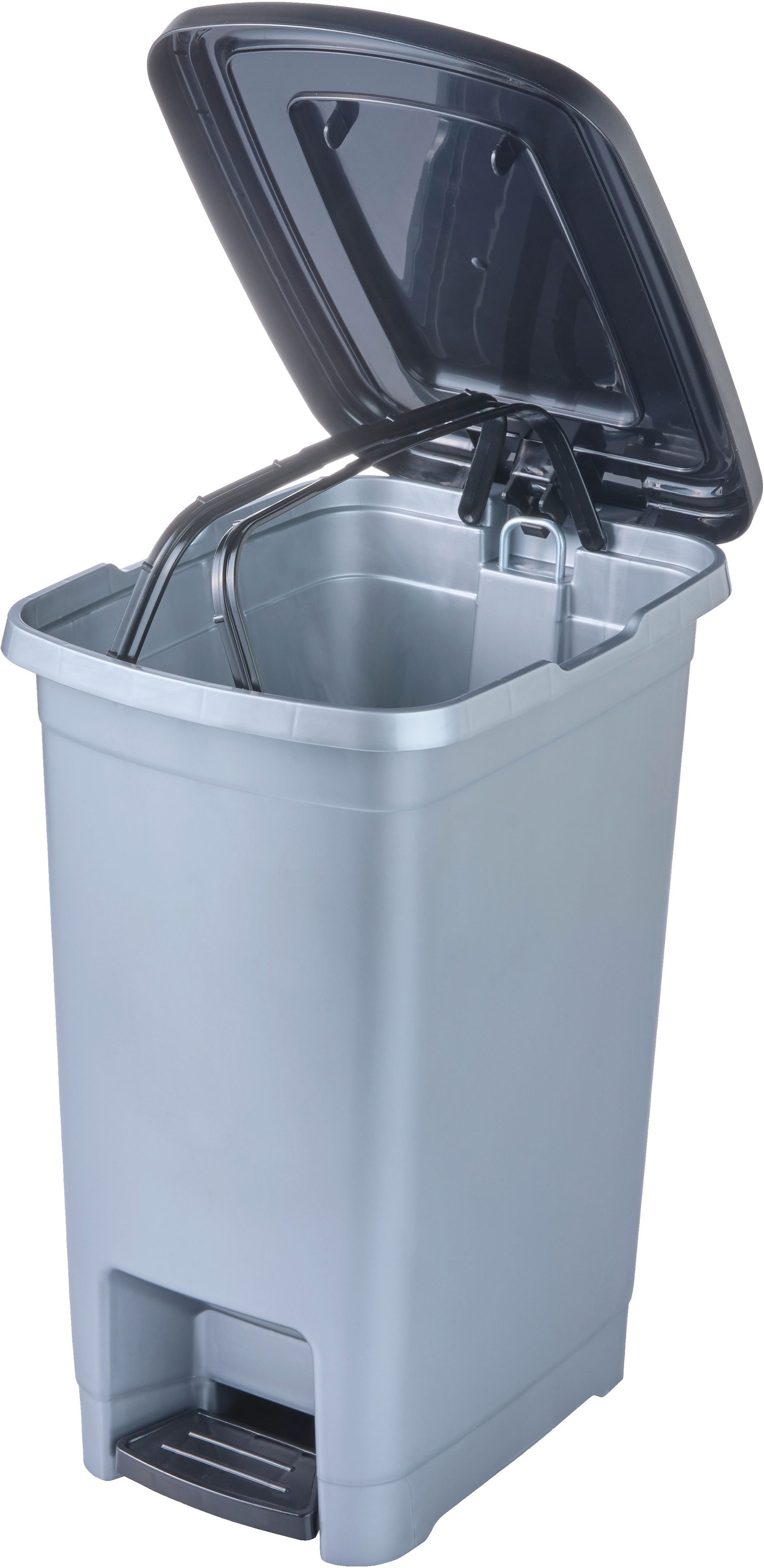 keeeper Mülleimer olaf, leicht zu reinigen, komfortables Öffnen und Schließen mit Tretpedal