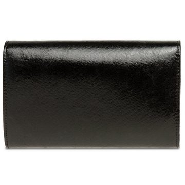 Caspar Clutch TA424 stylisch elegante Damen Metallic Abendtasche mit langer Kette