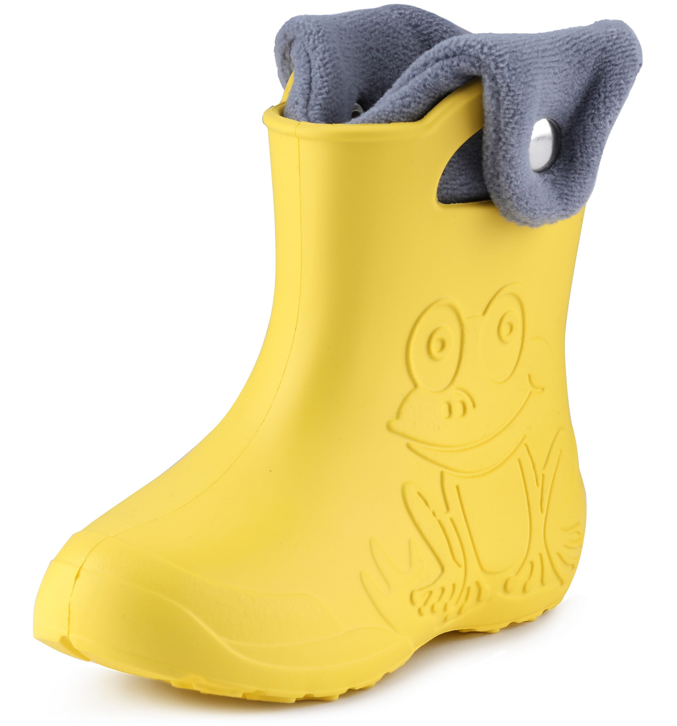 Ladeheid EVA Regenschuhe mit herausnehmbares Innenfutter LA-CA-04 Gummistiefel Kinder gefüttert und federleicht