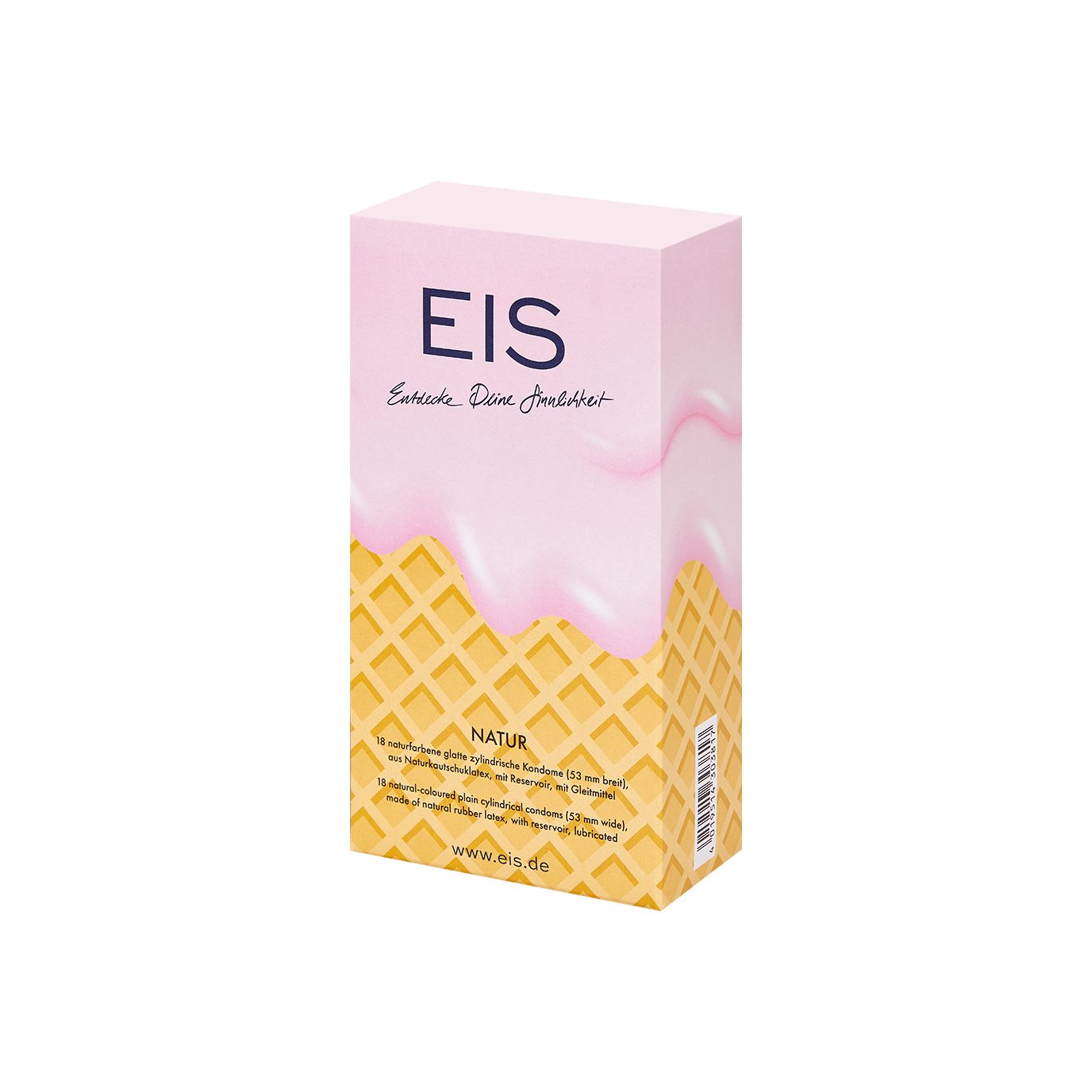 EIS Kondome Markenkondome Nature', 18 Stück, 53mm, 18 St., Naturkautschuklatex