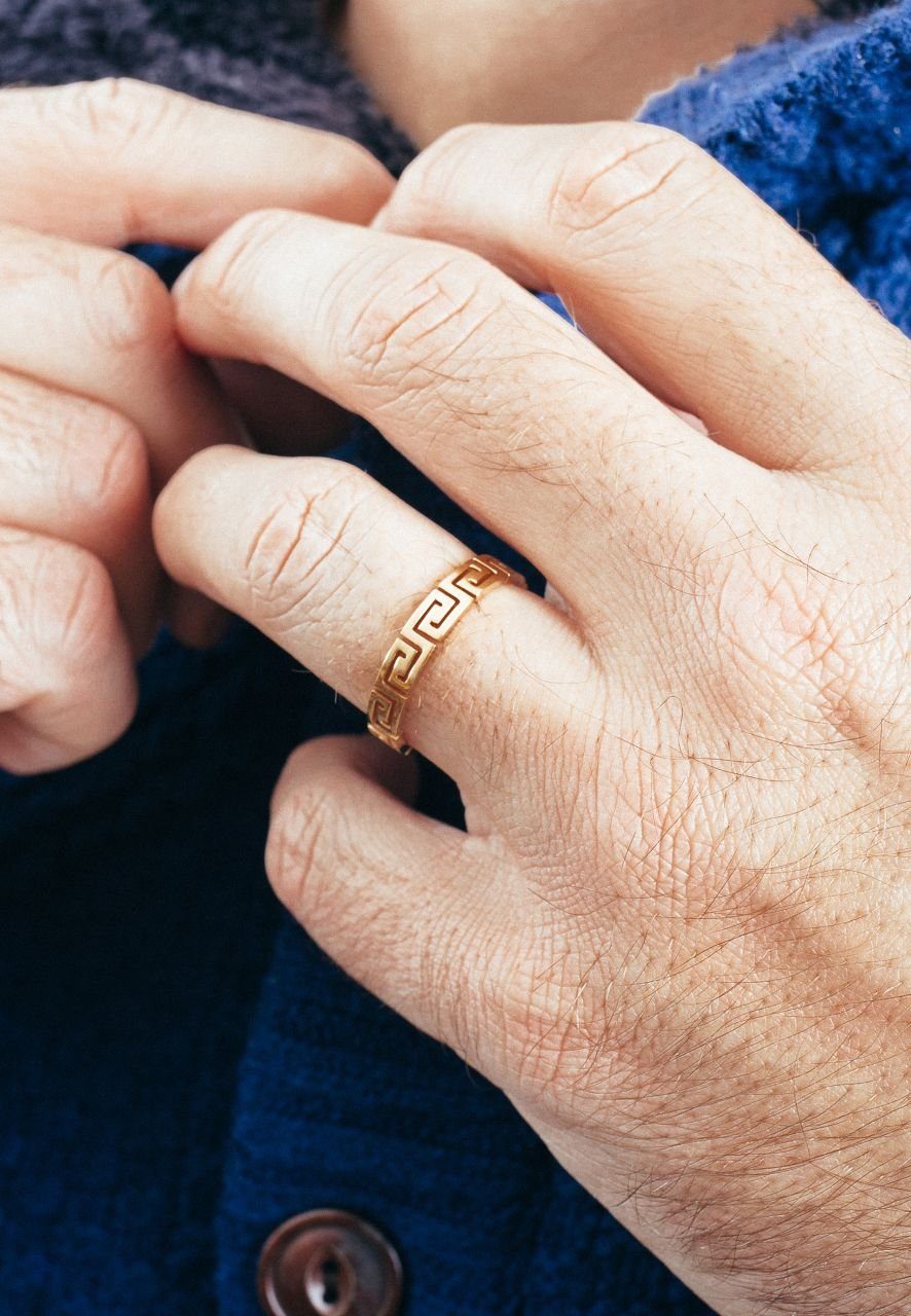 Akitsune Siegelring Argius Ring Gold EU 65 - UK V - US 11