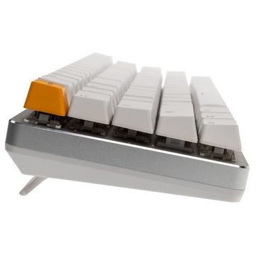 Glorious PC Gaming Race GMMK Compact White Ice Edition Tastatur (Modulare Gaming-Tastatur, Gateron-Brown, US-Layout, Weiß)