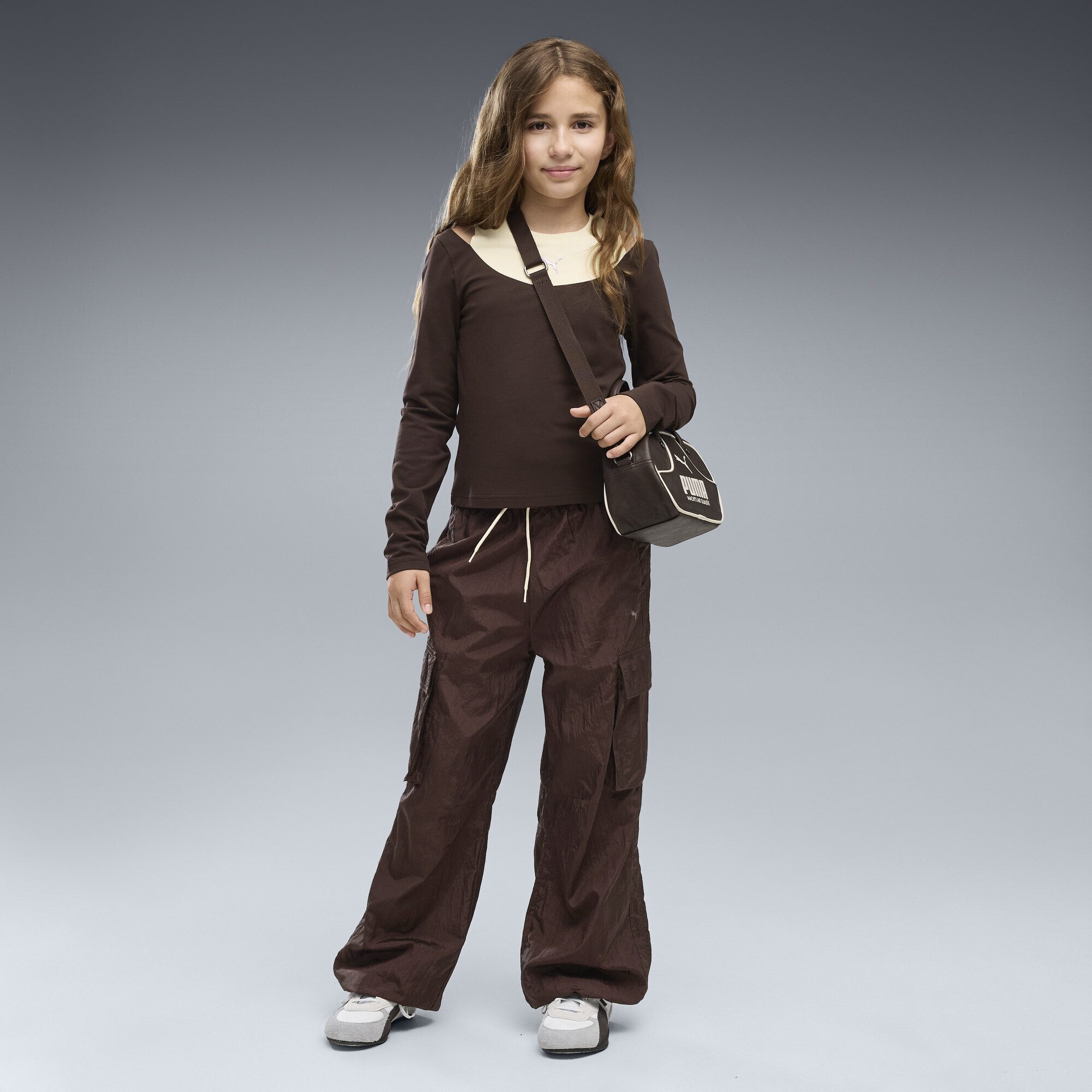 PUMA Sporthose Midnight Shadow Relaxed Cargohose. Mädchen