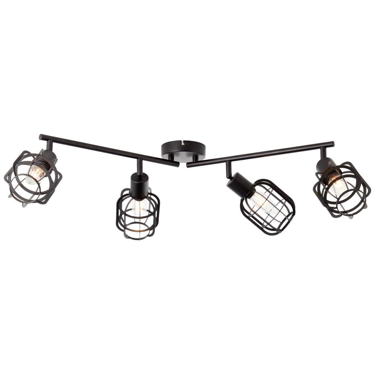 Brilliant Deckenleuchte Spacid, Lampe, Metall, 40W,Tro Spotrohr 4x E14, schwarz, D45, sand Spacid 4flg