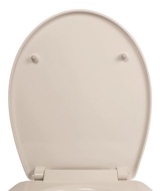 Calmwaters WC-Sitz Motiv Schriftzug, Motiv Smile, Duroplast, Absenkautomatik, Abnehmbar, 26LP3220