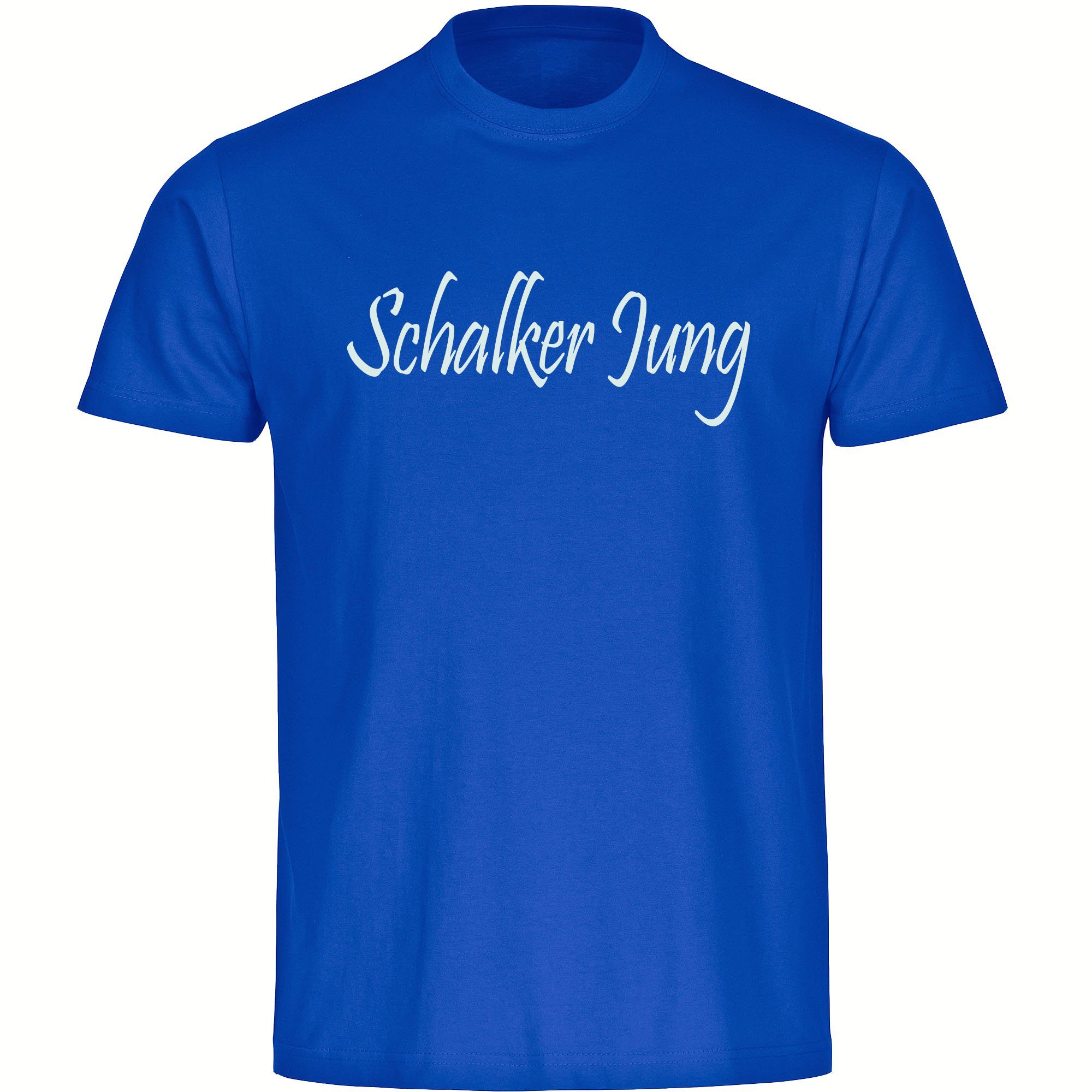 multifanshop T-Shirt Kinder Schalke - Schalker Jung - Jungen Mädchen Shirt Fanartikel